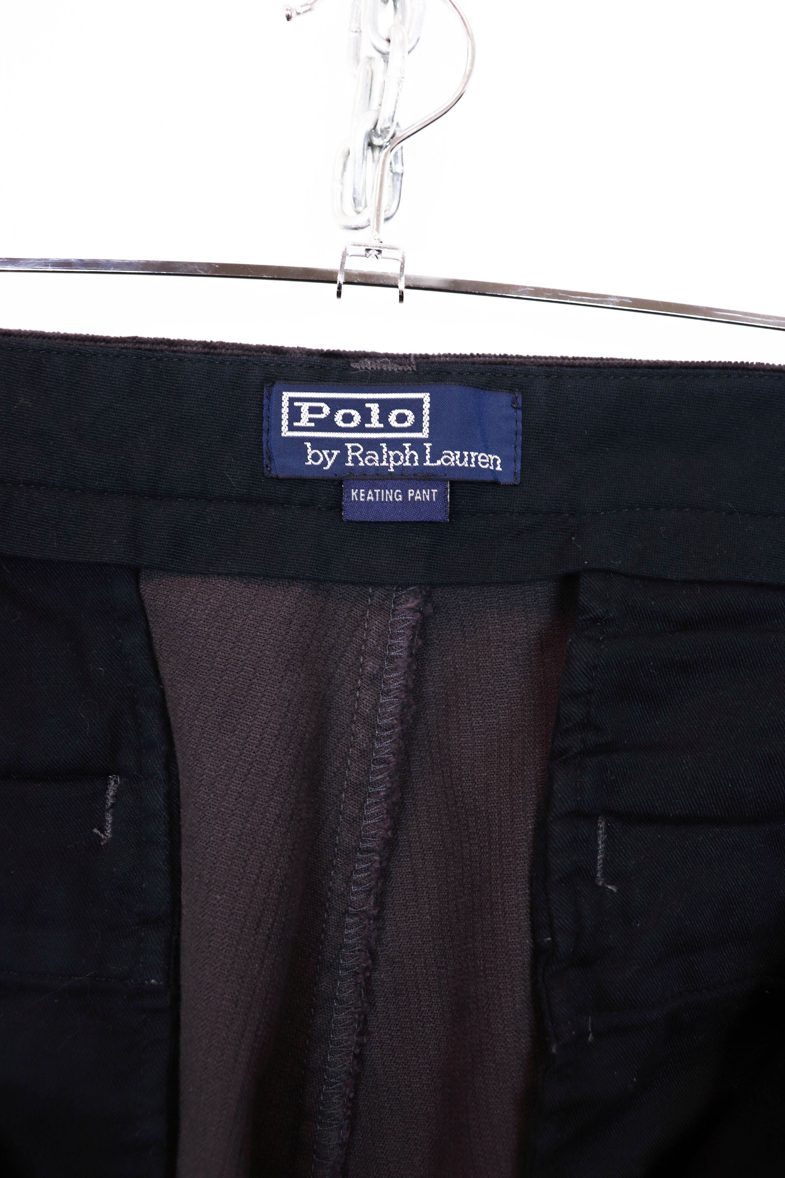 Polo Ralph Lauren Polo by Ralph Lauren Vintage Gray Corduroy Keating Pants Size US 33 - 9 Thumbnail
