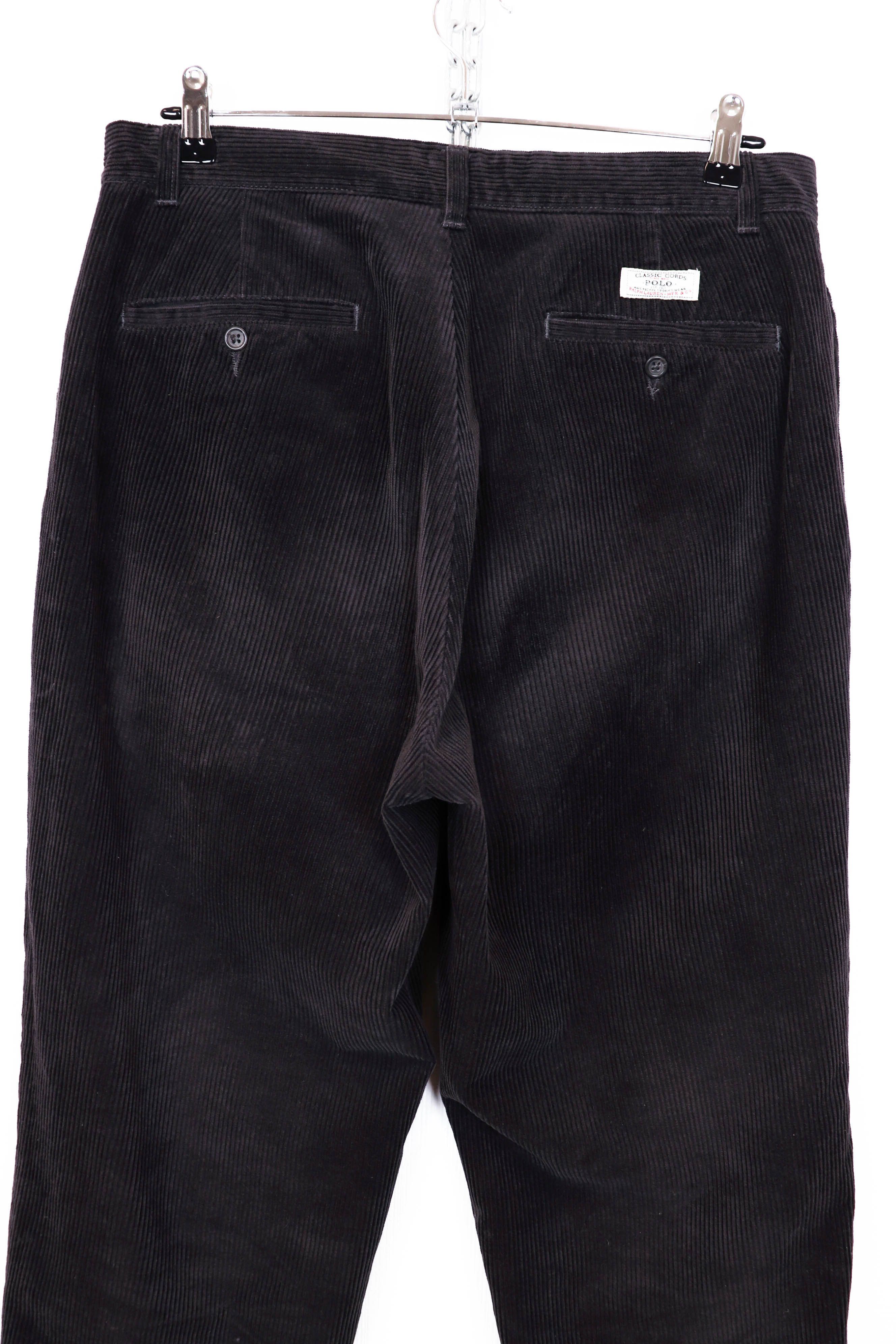 Polo Ralph Lauren Polo by Ralph Lauren Vintage Gray Corduroy Keating Pants Size US 33 - 5 Thumbnail