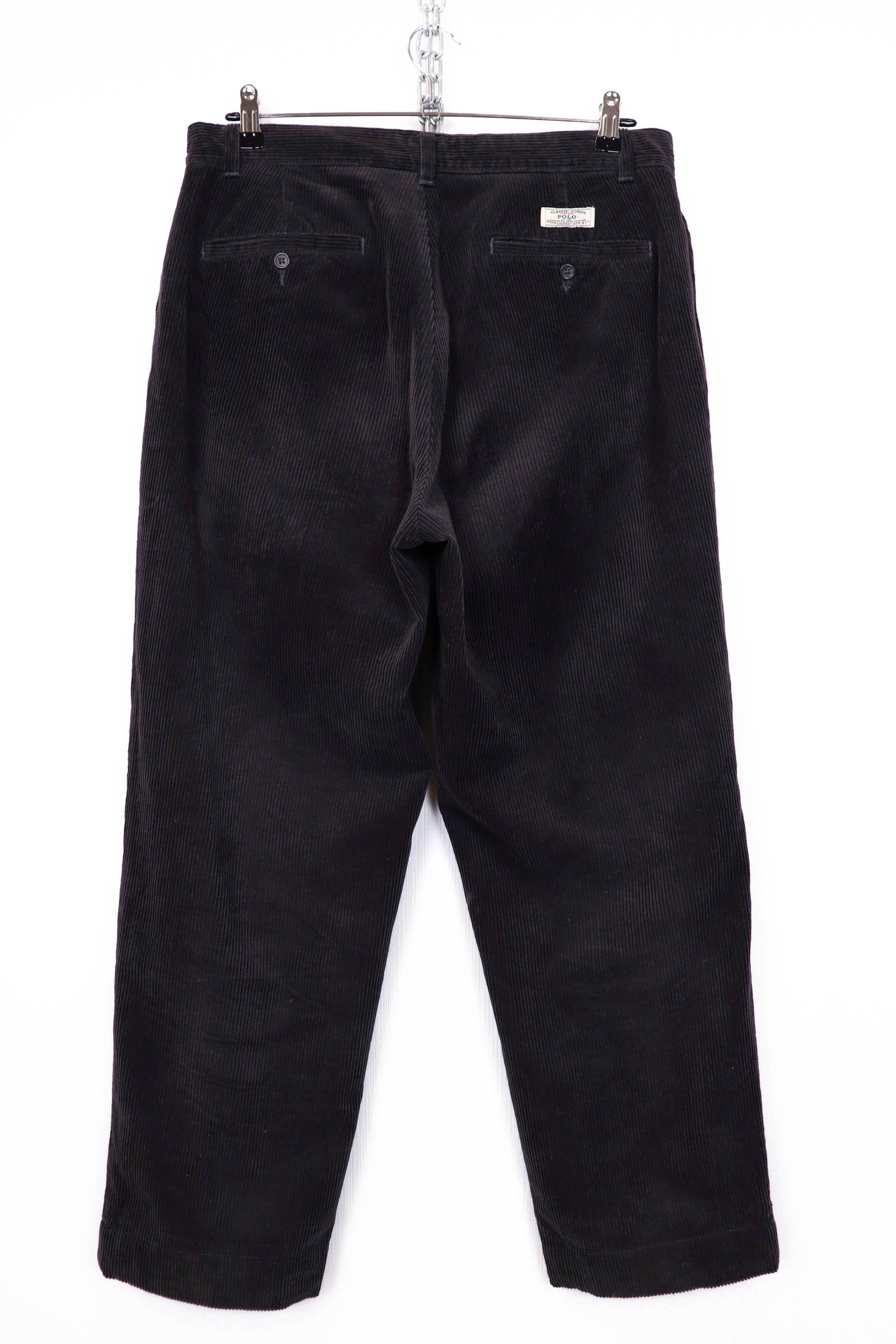 Polo Ralph Lauren Polo by Ralph Lauren Vintage Gray Corduroy Keating Pants Size US 33 - 2 Thumbnail