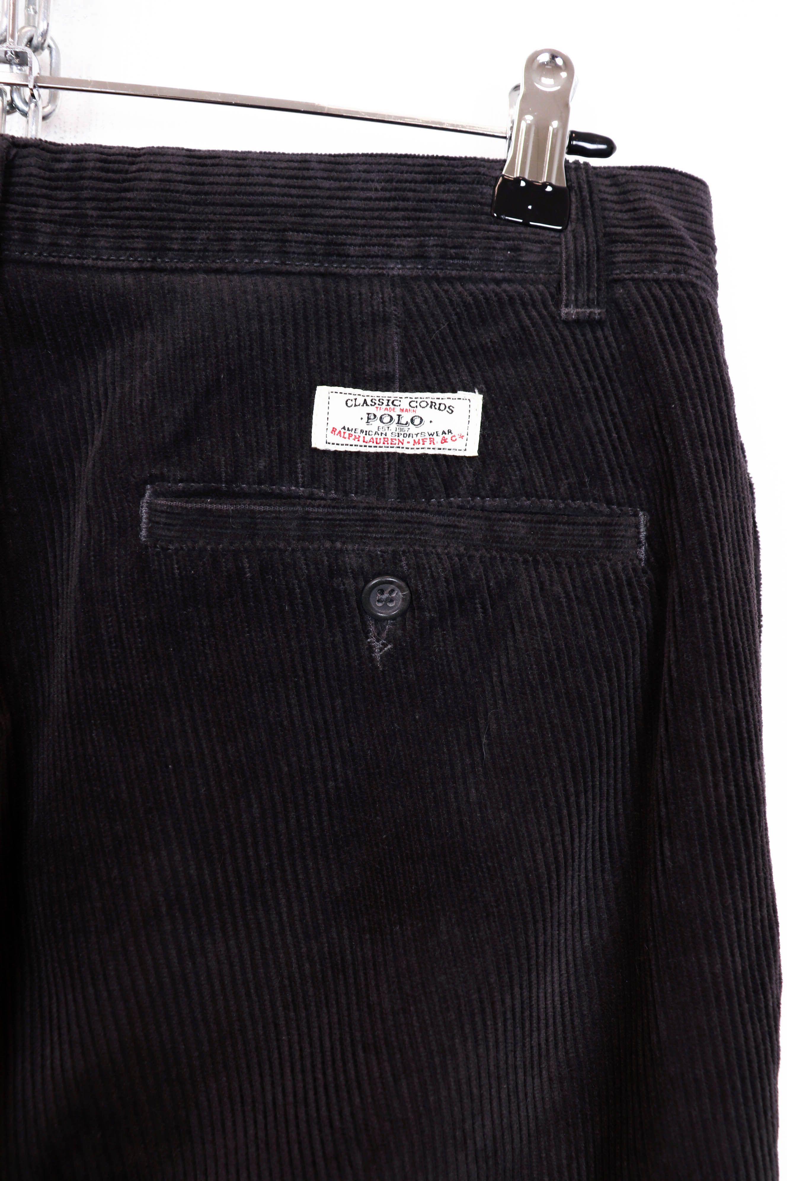 Polo Ralph Lauren Polo by Ralph Lauren Vintage Gray Corduroy Keating Pants Size US 33 - 7 Thumbnail