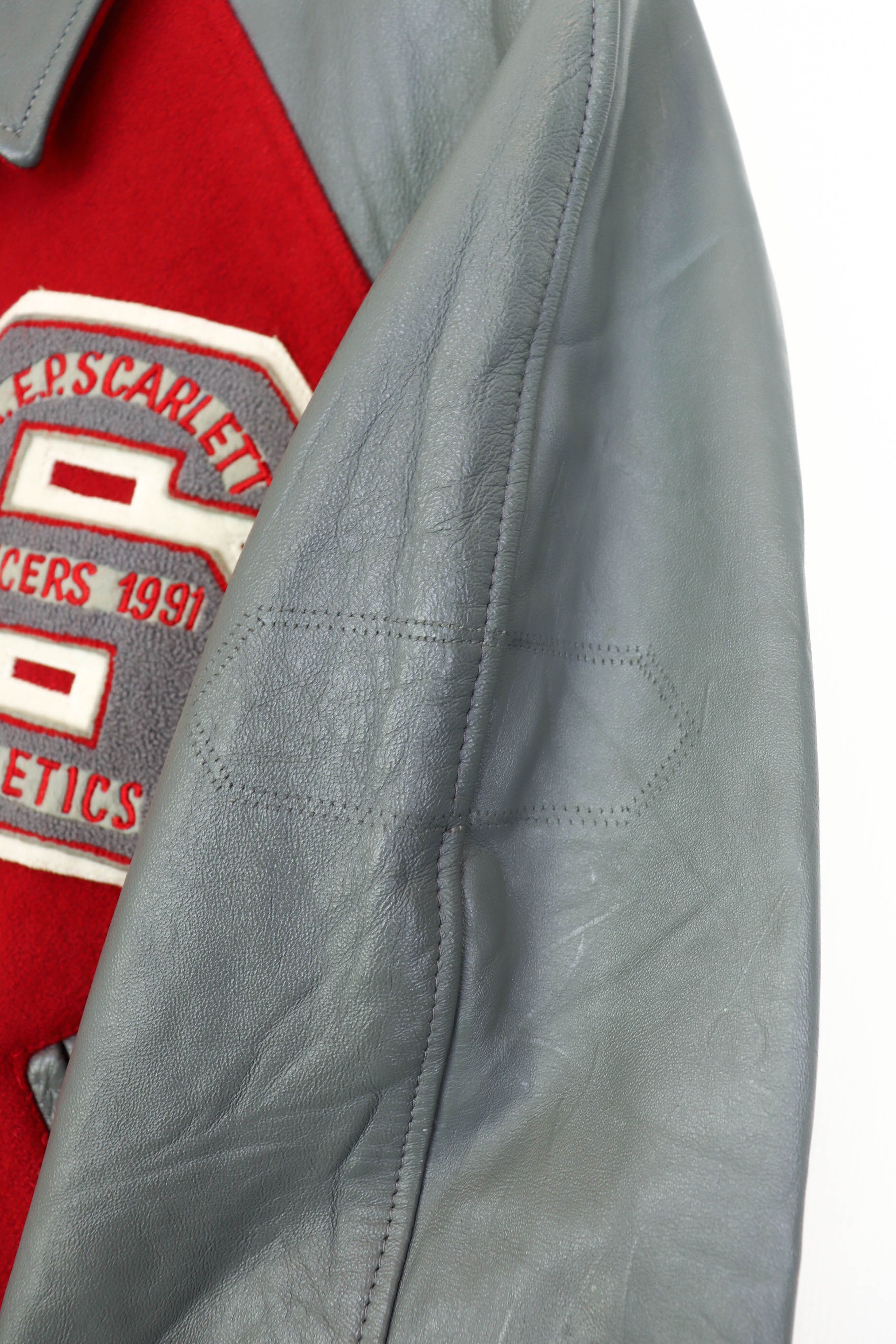 Vintage 90s Vintage Lancers Athletics Wool Leather Varsity Jacket Size US L / EU 52-54 / 3 - 9 Thumbnail