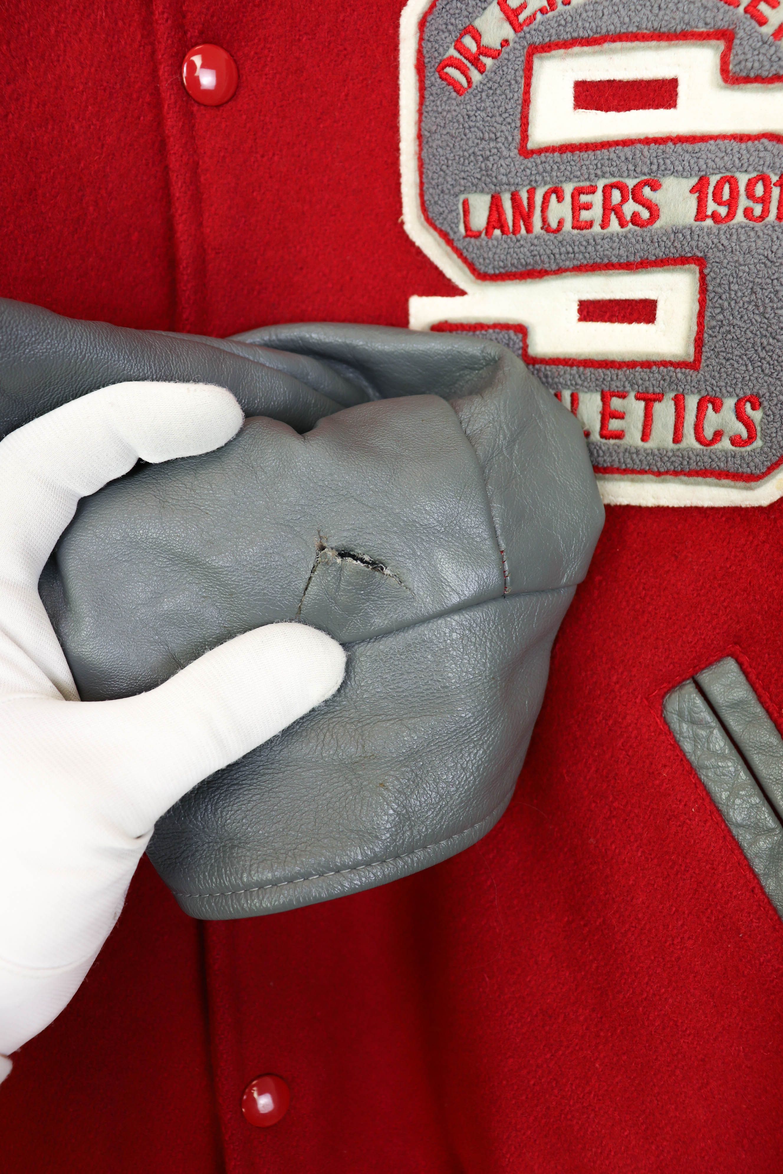 Vintage 90s Vintage Lancers Athletics Wool Leather Varsity Jacket Size US L / EU 52-54 / 3 - 11 Thumbnail