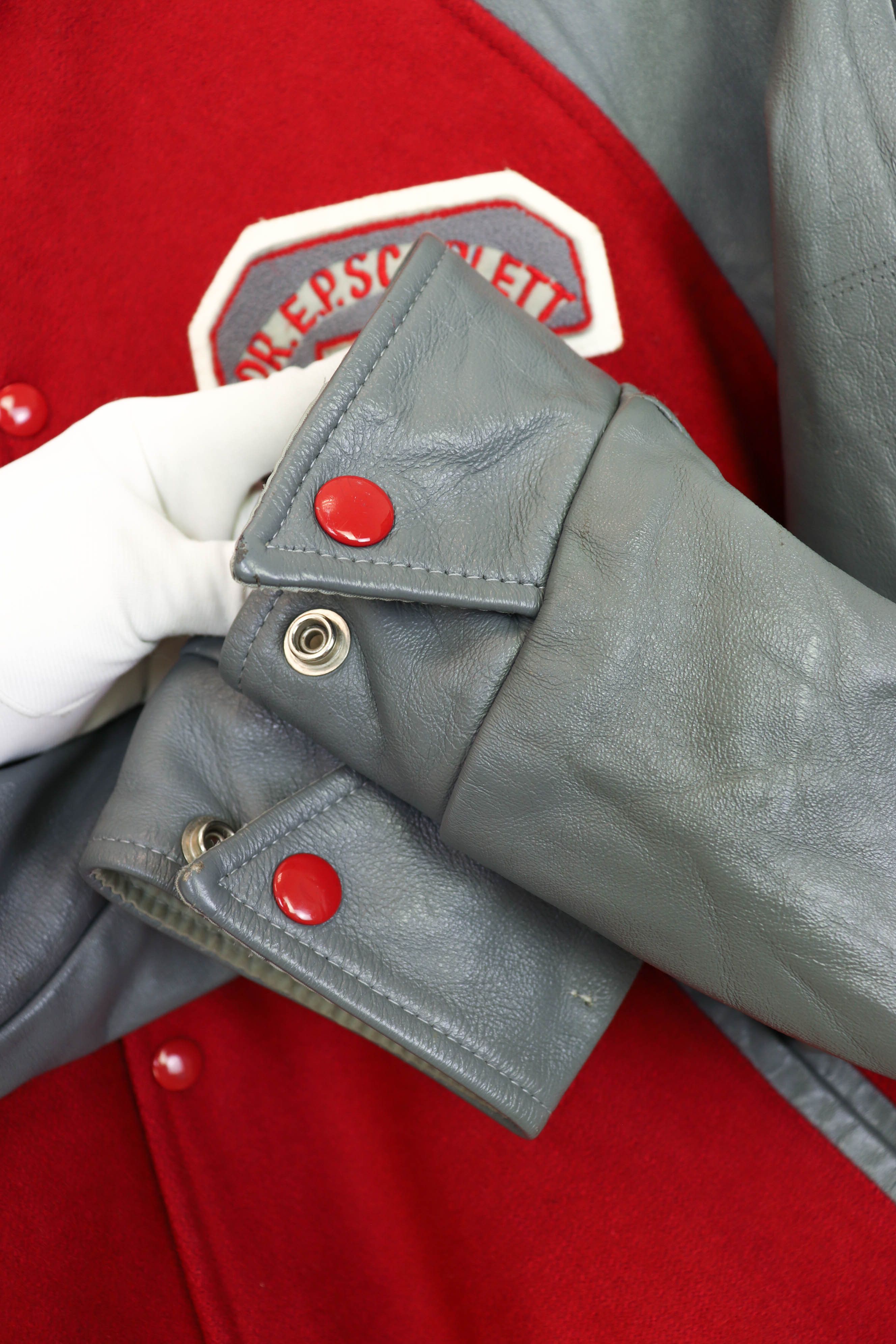 Vintage 90s Vintage Lancers Athletics Wool Leather Varsity Jacket Size US L / EU 52-54 / 3 - 14 Thumbnail