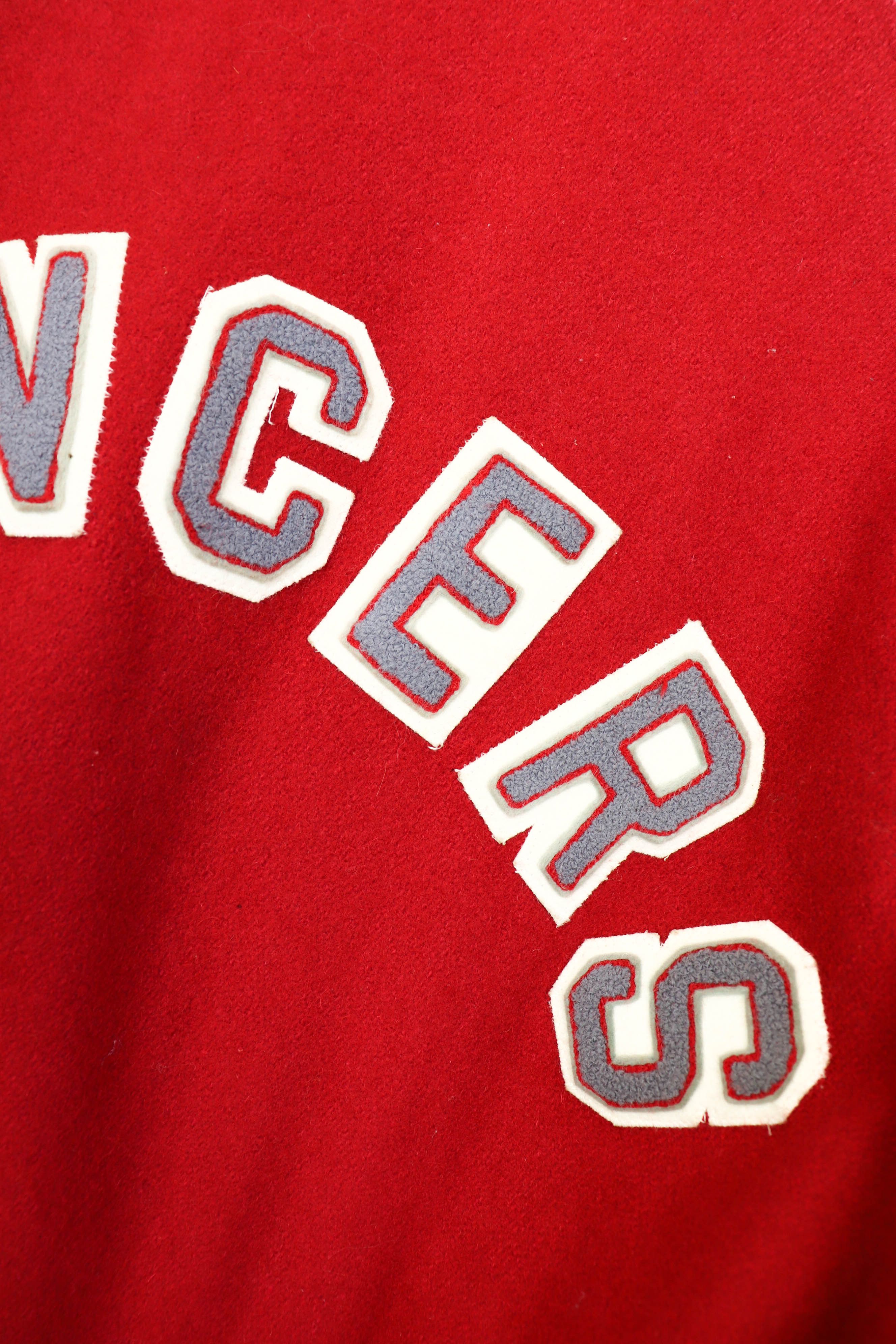Vintage 90s Vintage Lancers Athletics Wool Leather Varsity Jacket Size US L / EU 52-54 / 3 - 13 Thumbnail