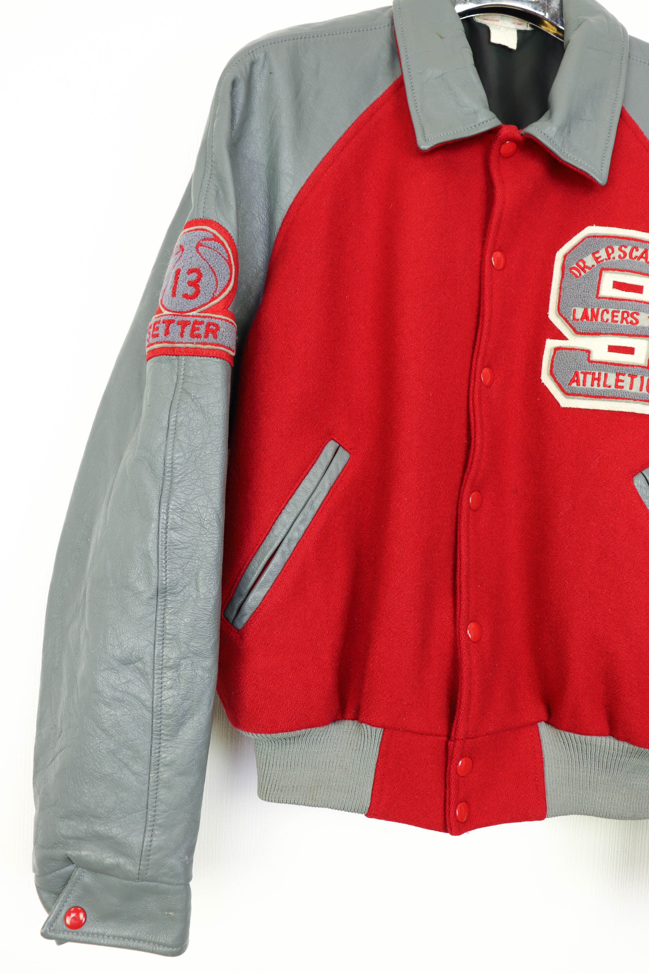 Vintage 90s Vintage Lancers Athletics Wool Leather Varsity Jacket Size US L / EU 52-54 / 3 - 6 Thumbnail
