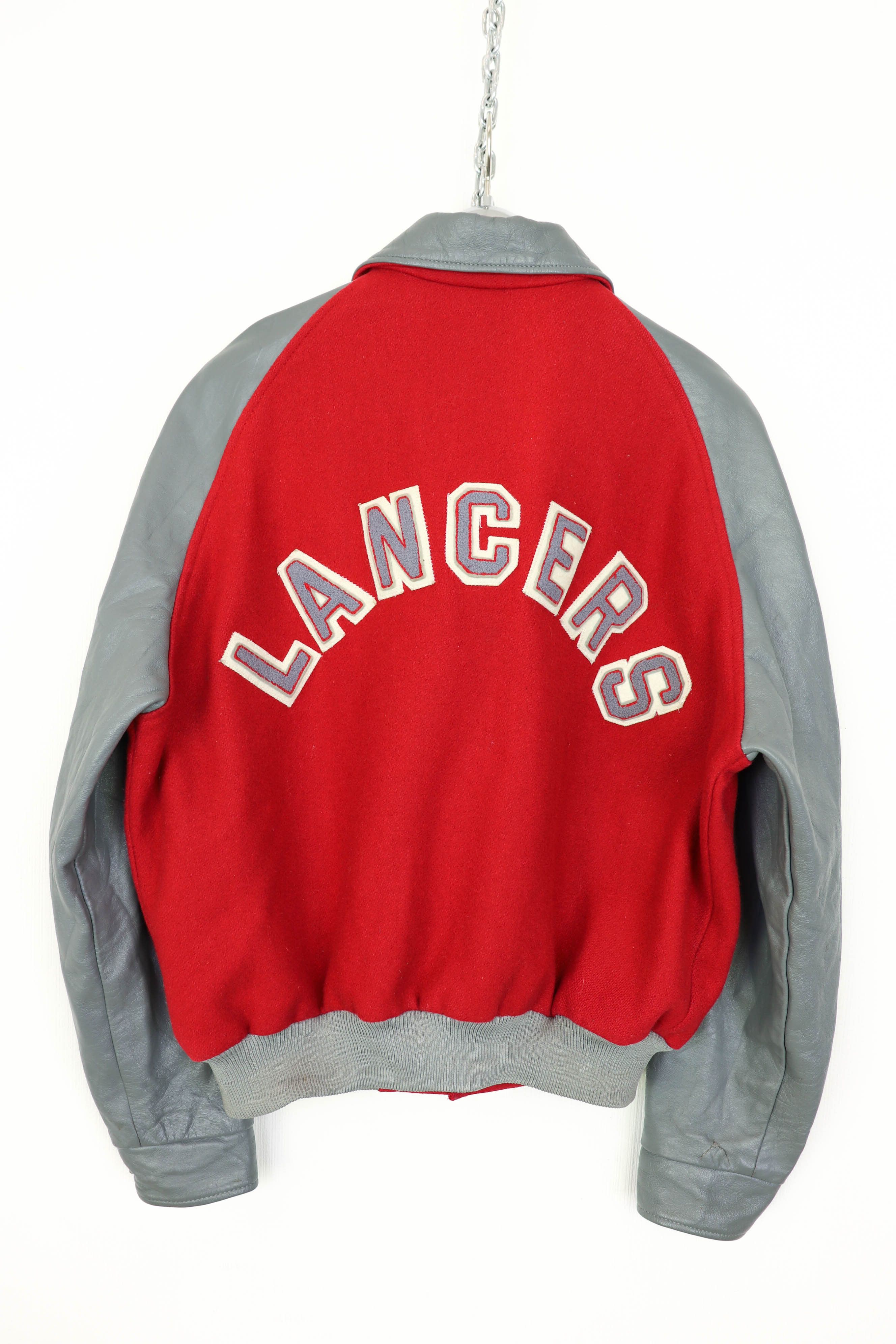 Vintage 90s Vintage Lancers Athletics Wool Leather Varsity Jacket Size US L / EU 52-54 / 3 - 2 Thumbnail
