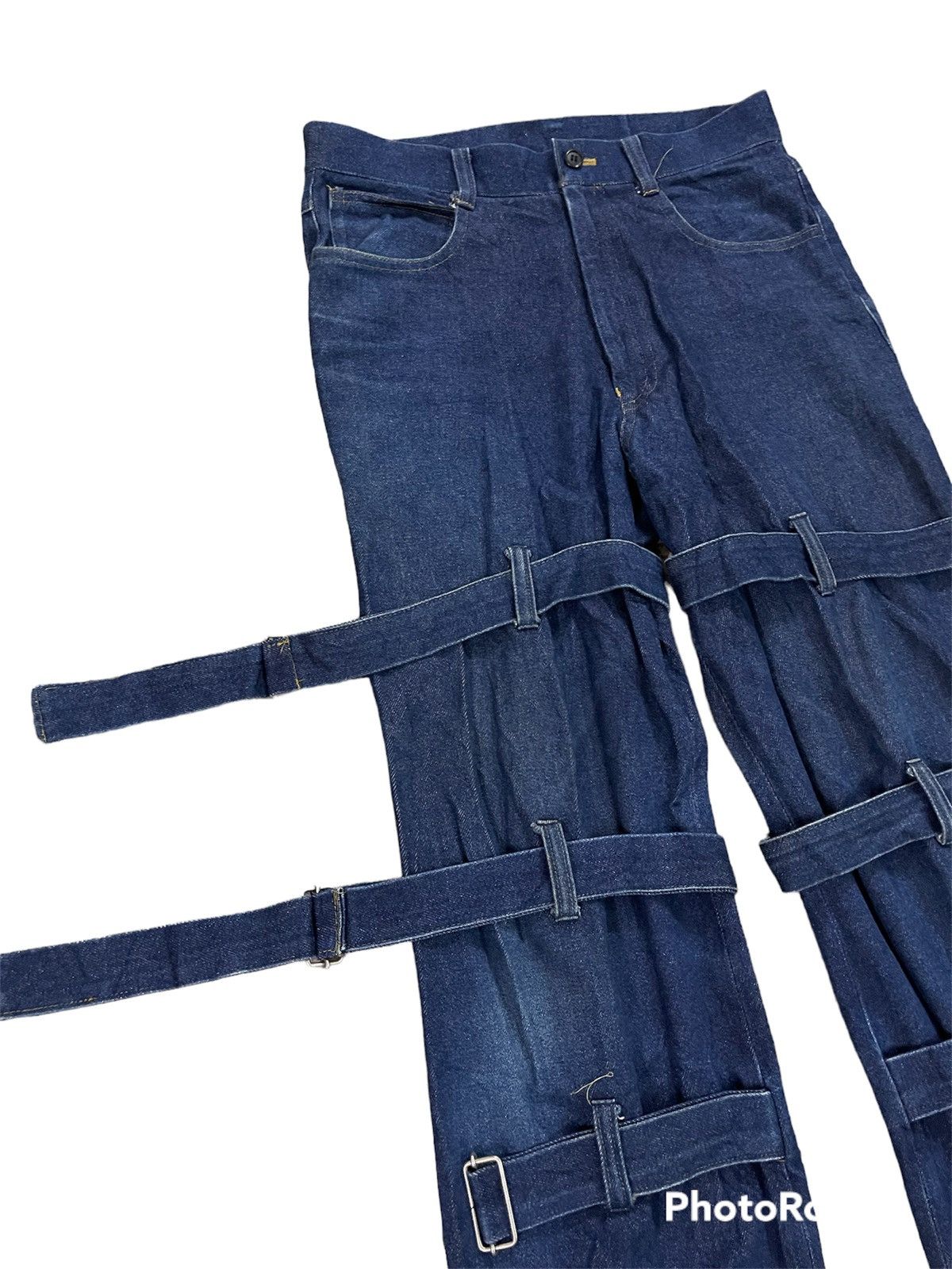 Japanese Brand × Seditionaries Offer‼️Alphalle Made In Japan Bondage Denim Punk Gothic Jeans Size US 29 - 3 Thumbnail