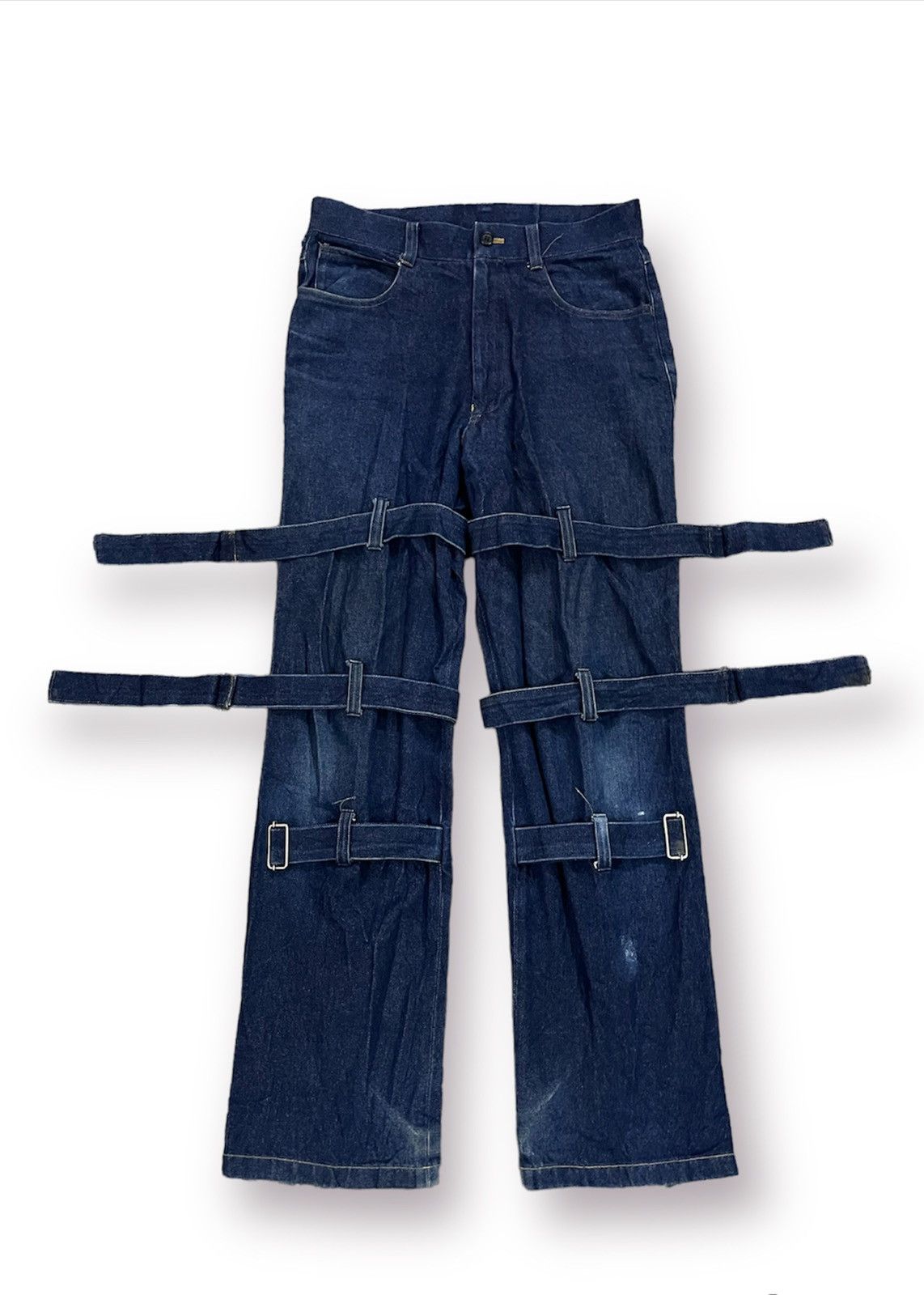 Japanese Brand × Seditionaries Offer‼️Alphalle Made In Japan Bondage Denim Punk Gothic Jeans Size US 29 - 1 Thumbnail