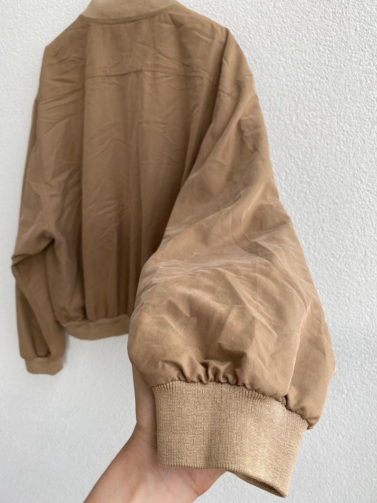 Yves Saint Laurent 90s YSL Jacket Bomber Beige Soft Vintage Yves Saint Laurent Size US XL / EU 56 / 4 - 5 Thumbnail