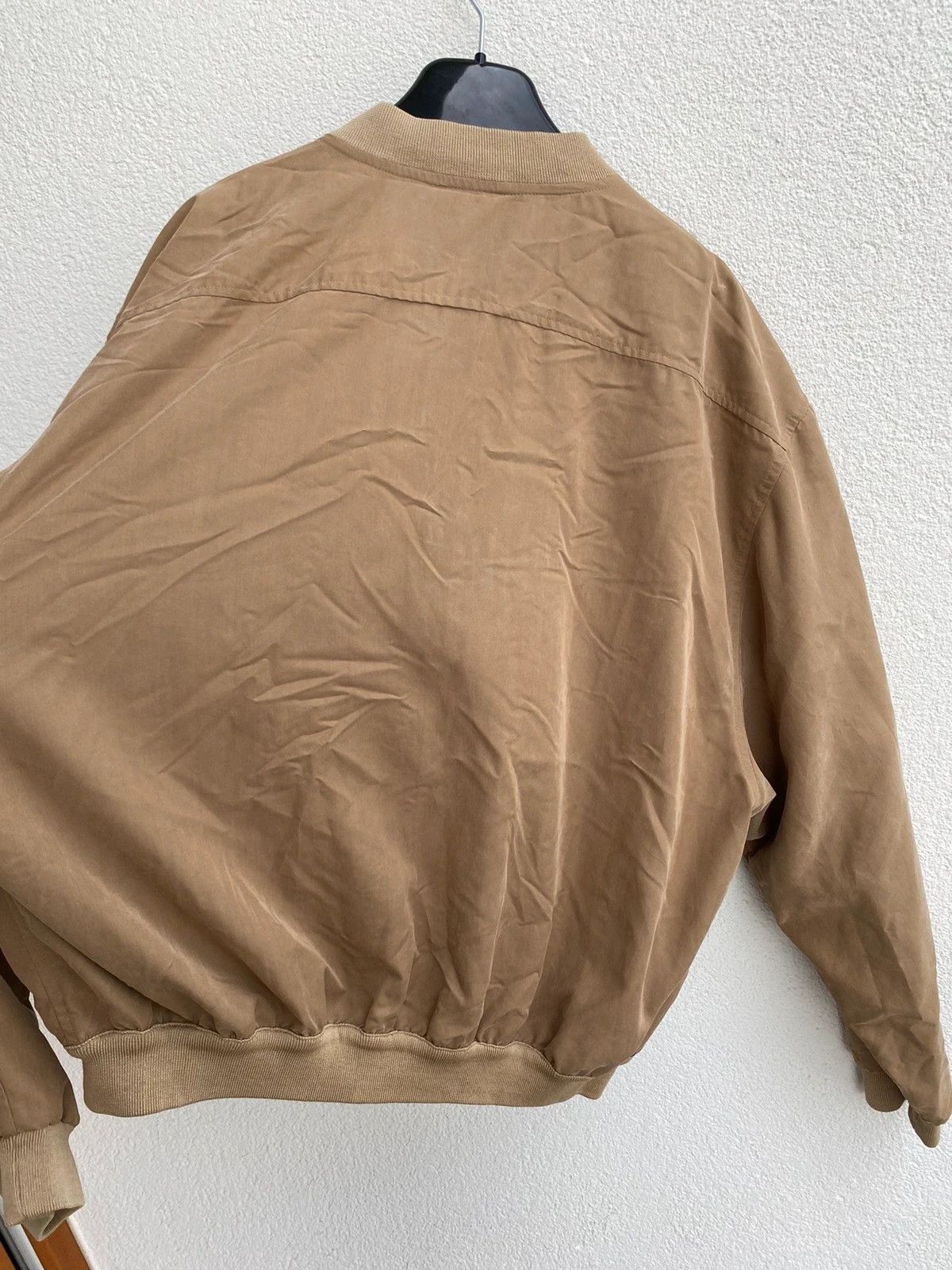 Yves Saint Laurent 90s YSL Jacket Bomber Beige Soft Vintage Yves Saint Laurent Size US XL / EU 56 / 4 - 11 Thumbnail