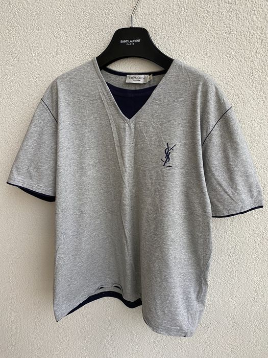 Yves saint laurent t hotsell shirt grey