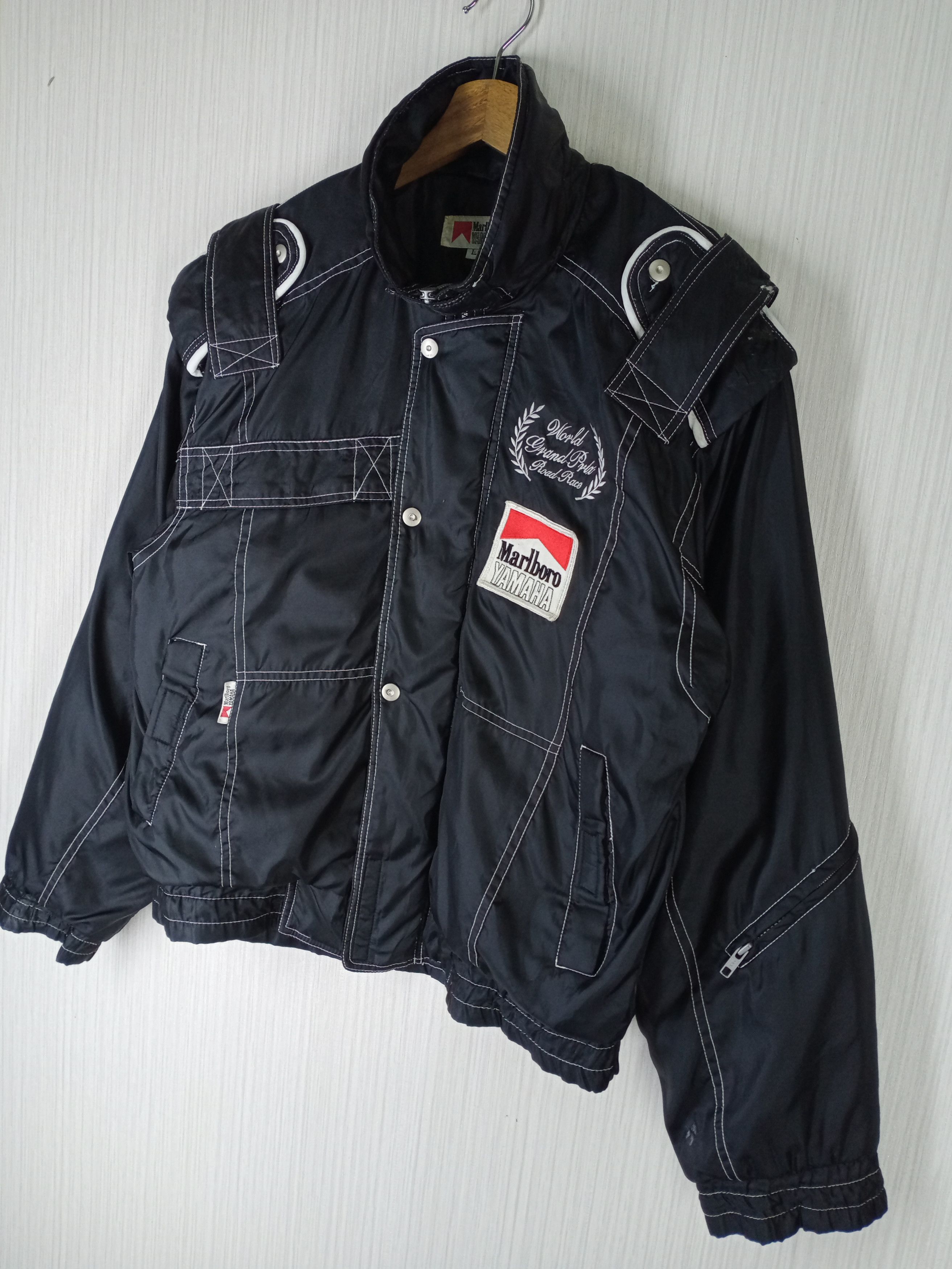 Marlboro 90'S MARLBORO YAMAHA GRAND PRIX WORLD ROAD RACE BOMBERJACKET Size US L / EU 52-54 / 3 - 2 Thumbnail