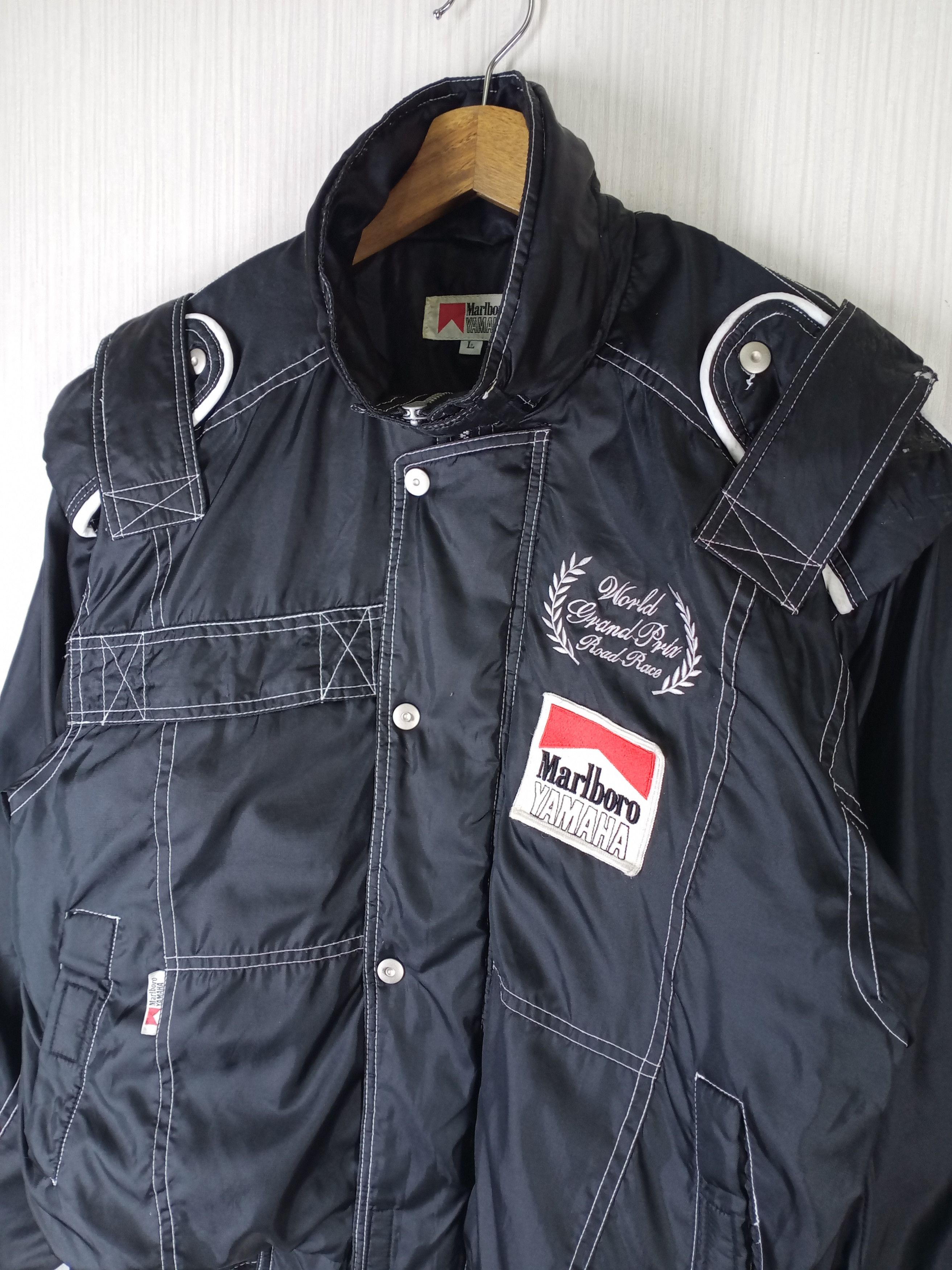 Marlboro 90'S MARLBORO YAMAHA GRAND PRIX WORLD ROAD RACE BOMBERJACKET Size US L / EU 52-54 / 3 - 4 Thumbnail