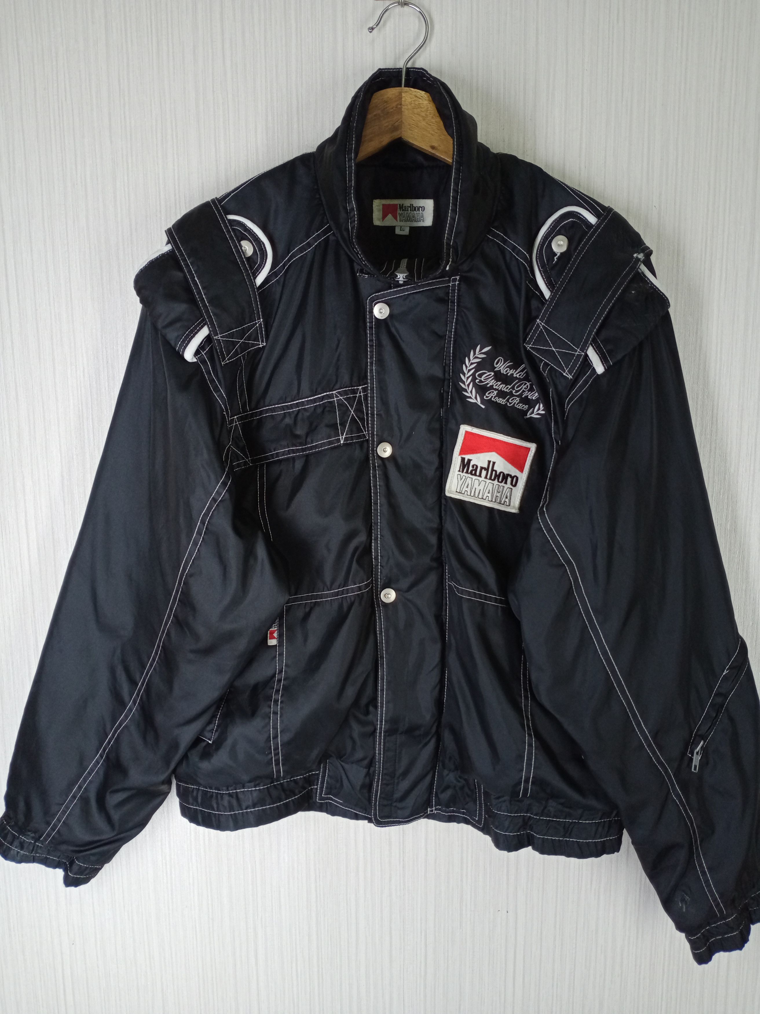 Marlboro 90'S MARLBORO YAMAHA GRAND PRIX WORLD ROAD RACE BOMBERJACKET Size US L / EU 52-54 / 3 - 5 Thumbnail