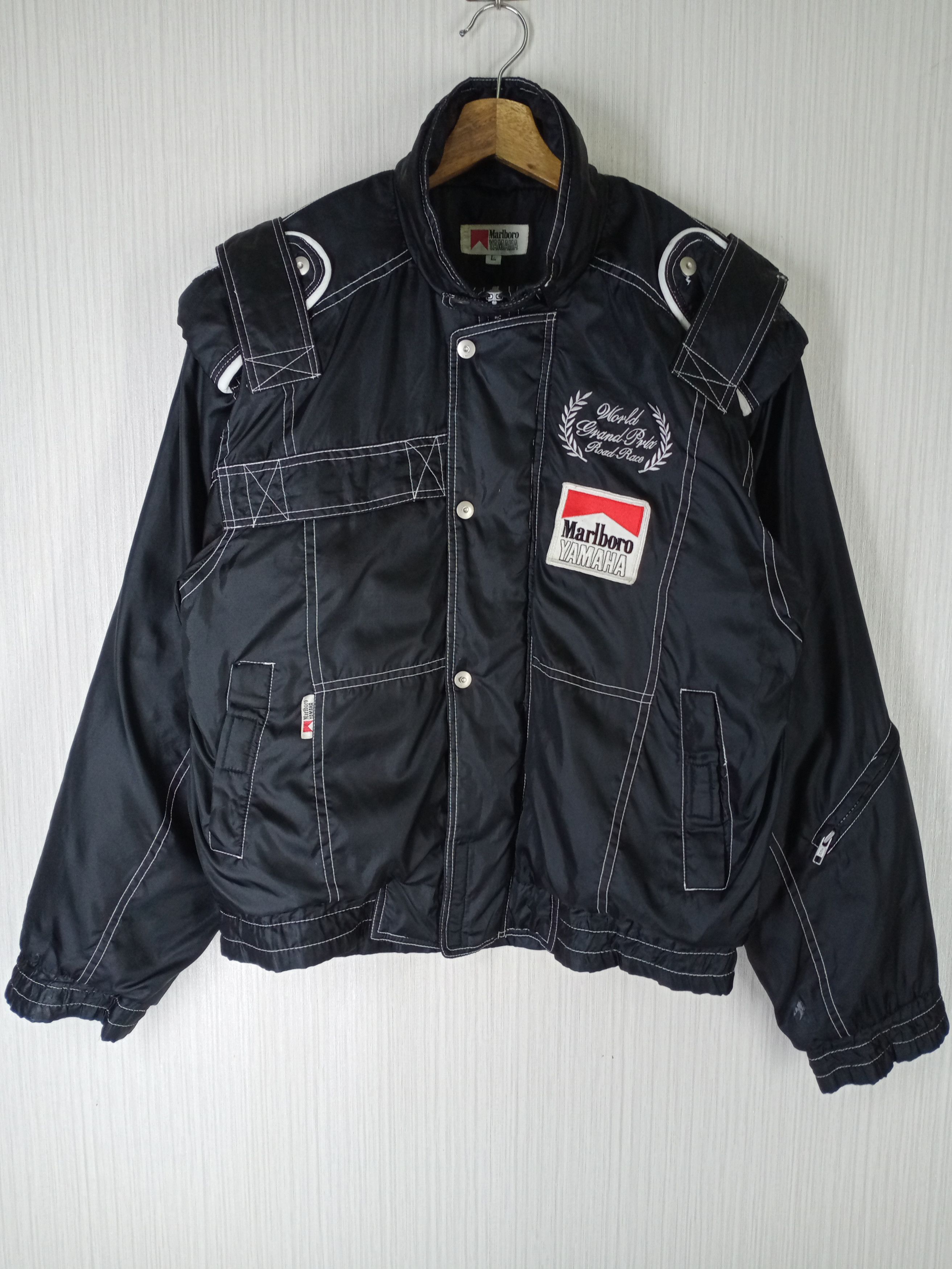 Marlboro 90'S MARLBORO YAMAHA GRAND PRIX WORLD ROAD RACE BOMBERJACKET Size US L / EU 52-54 / 3 - 1 Thumbnail