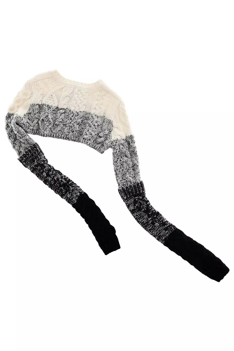 Heaven by Marc Jacobs Heaven Chunky Cropped Cardigan - Marc Jacobs Medium Grey Size M / US 6-8 / IT 42-44 - 3 Thumbnail