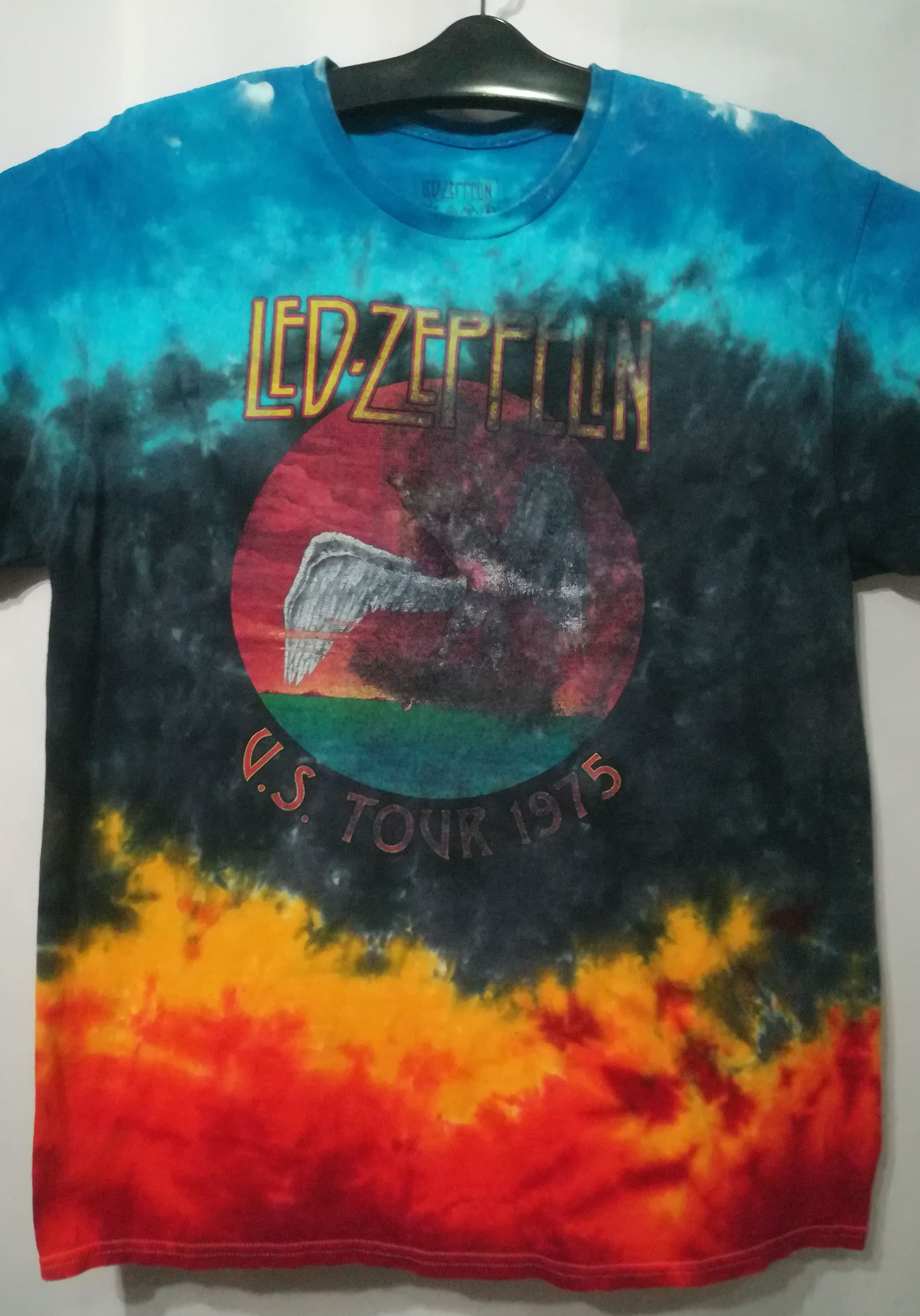 Band Tees Rare Led Zeppelin Band Tshirt Tie Dye Size US L / EU 52-54 / 3 - 1 Thumbnail