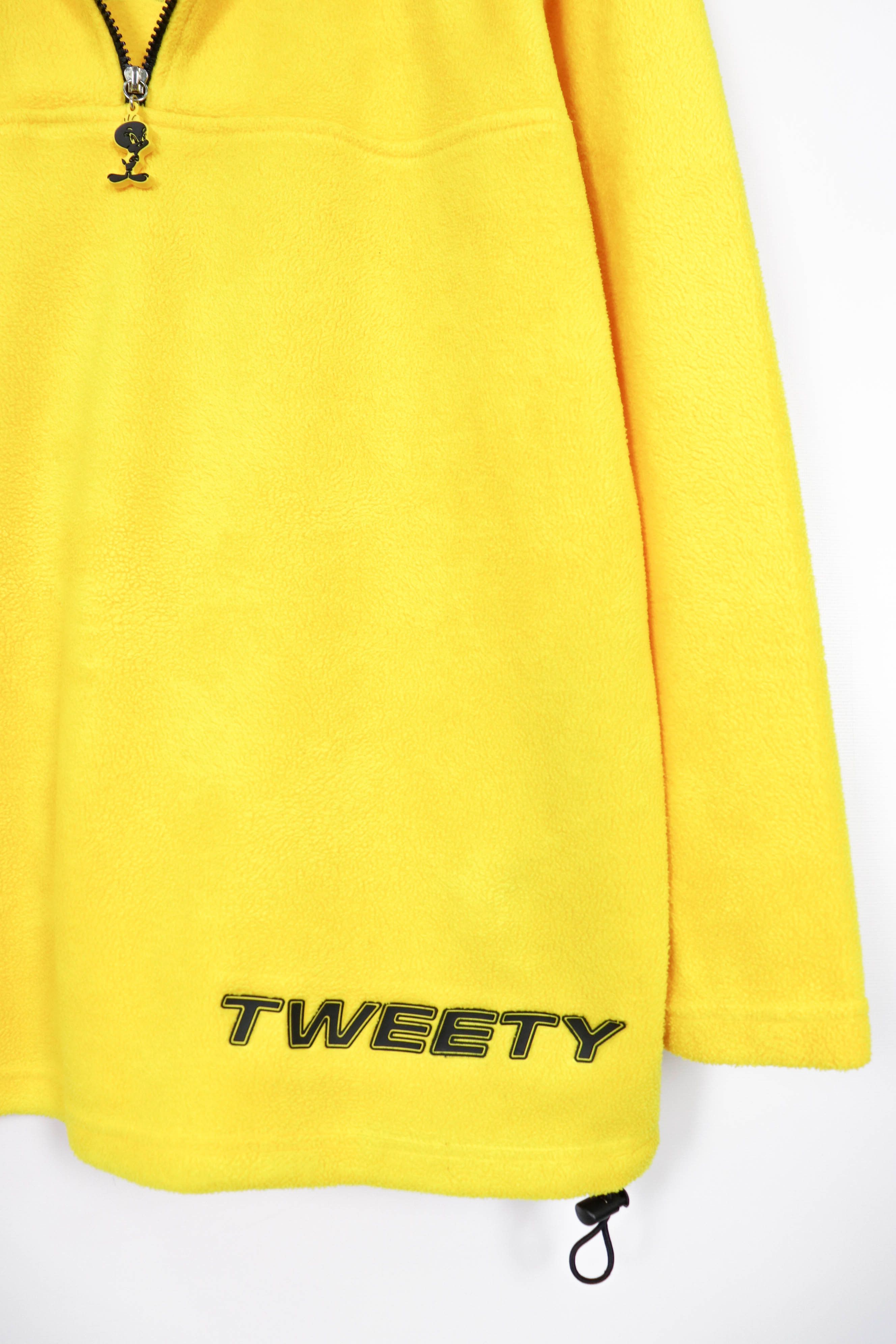 Warner Bros Tweety Vintage 90s ©1999 Warner Bros Looney Tunes Fleece Size US XL / EU 56 / 4 - 8 Thumbnail