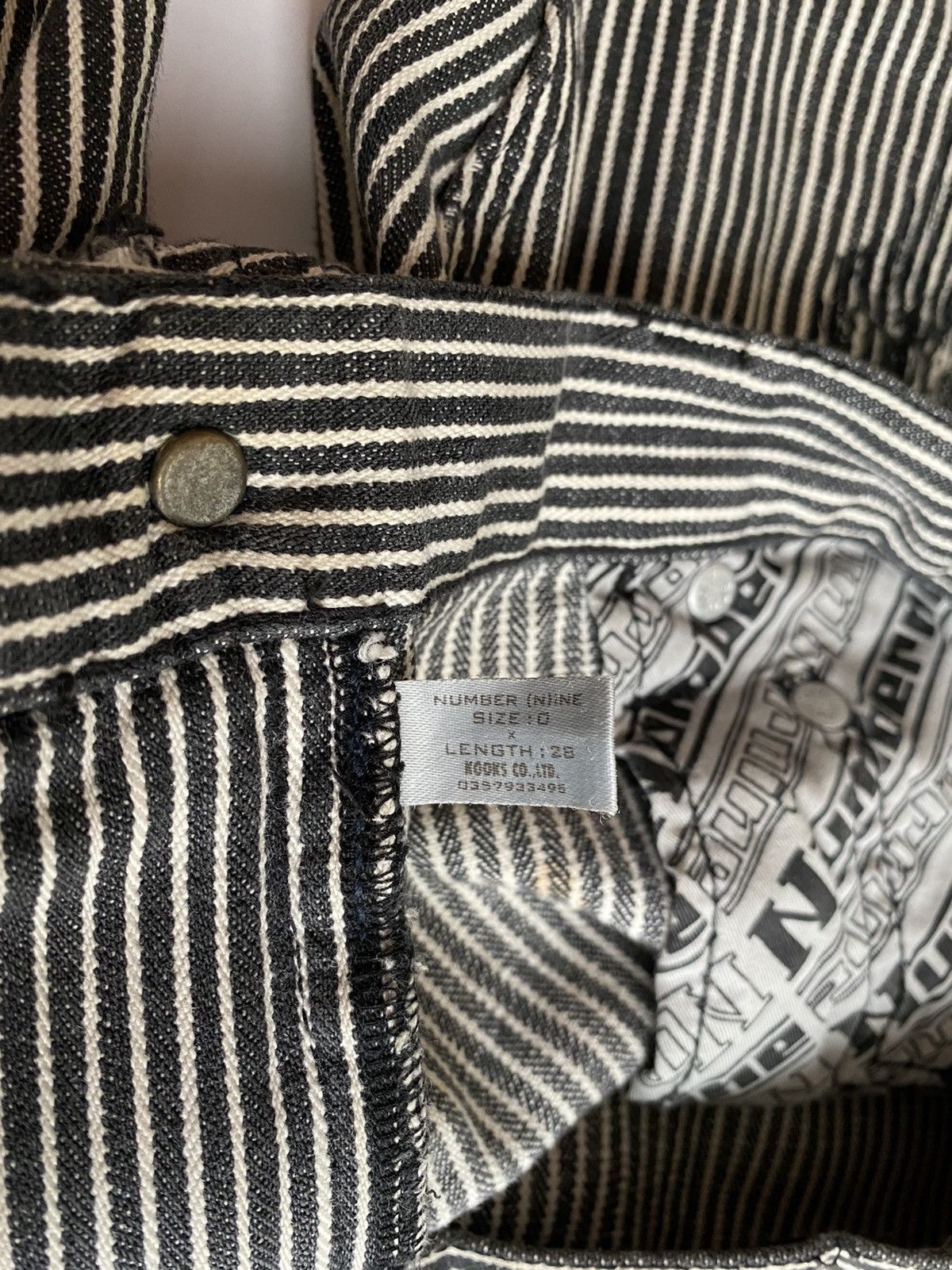 Japanese Brand × Number (N)ine Number nine hickory denim Kurt contain archive y2k Size US 28 / EU 44 - 8 Thumbnail