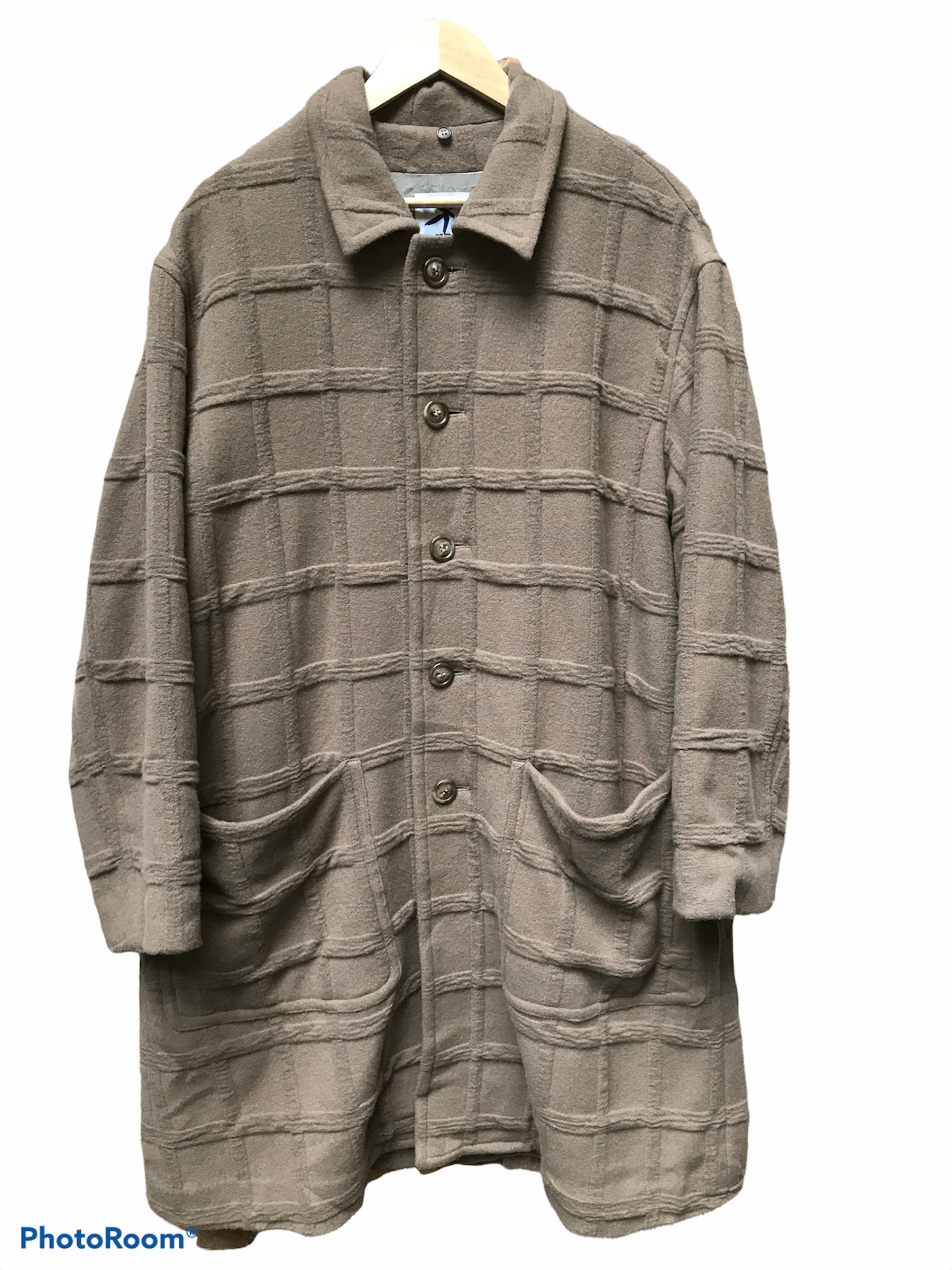 Hai Sporting Gear × Issey Miyake Archive Hai Sporting Gear Issey Miyake Long Wool Coat Size US L / EU 52-54 / 3 - 1 Thumbnail