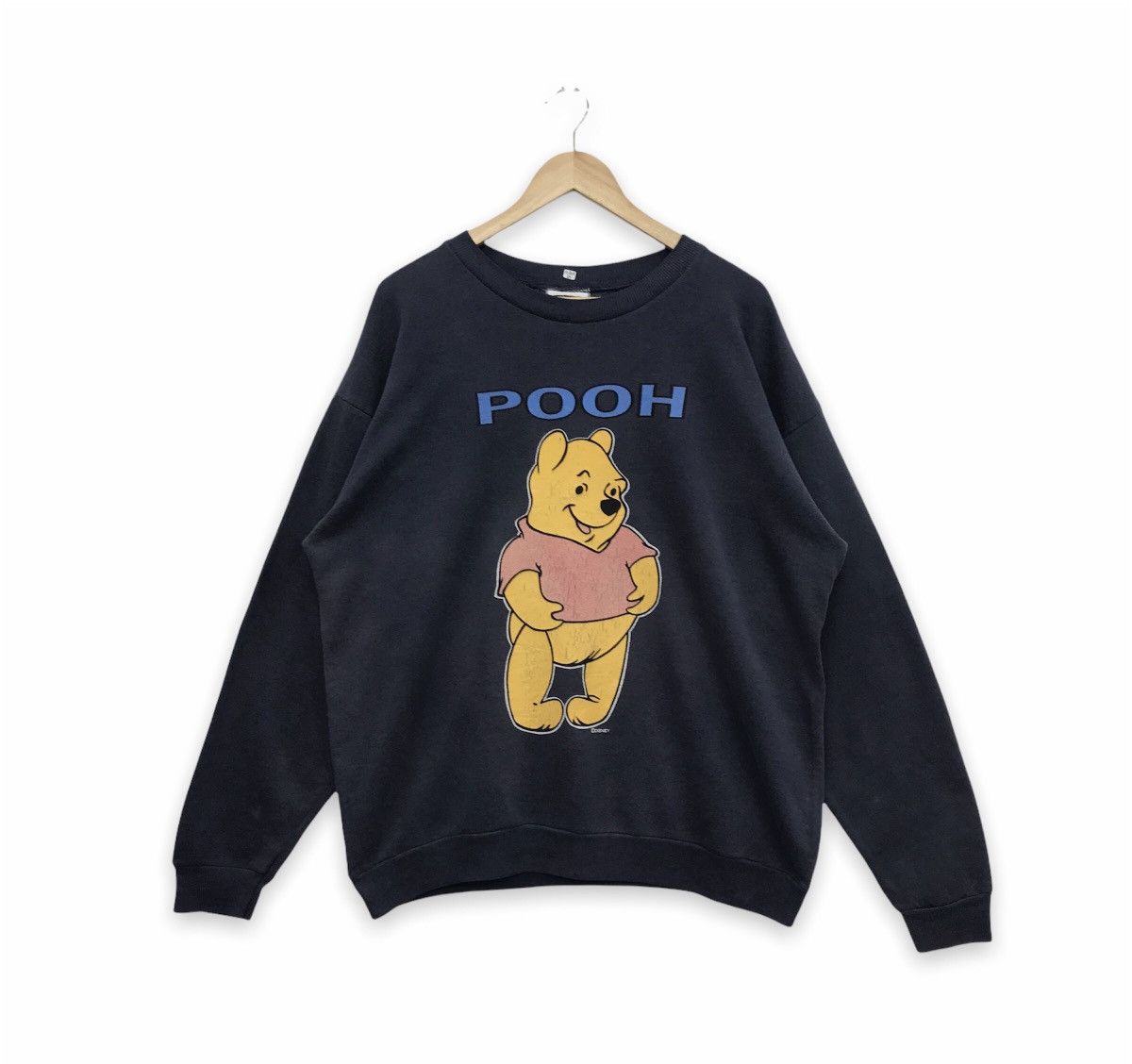 Disney × Lee × Vintage Rare!! Vintage Lee X Disney Pooh Graphic Sweatshirt Size US L / EU 52-54 / 3 - 1 Thumbnail