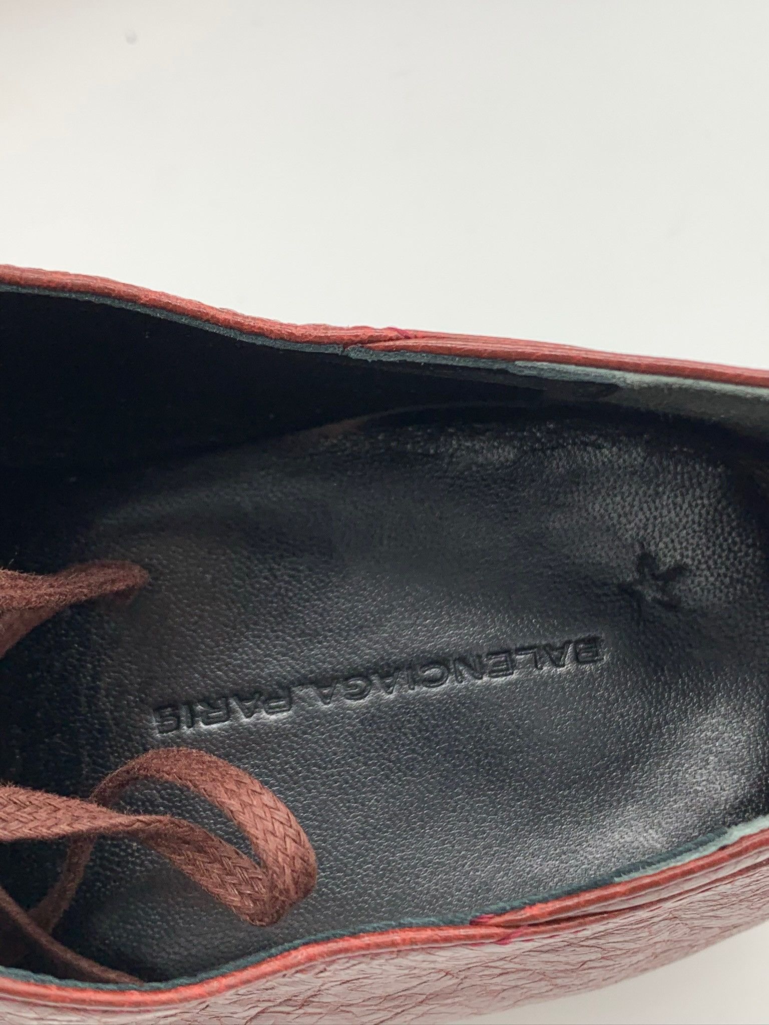 Balenciaga 🔥75% OFF🔥 [SALE] Balenciaga Burgundy Casual Leather Shoes Size US 5.5 / EU 38 - 6 Thumbnail