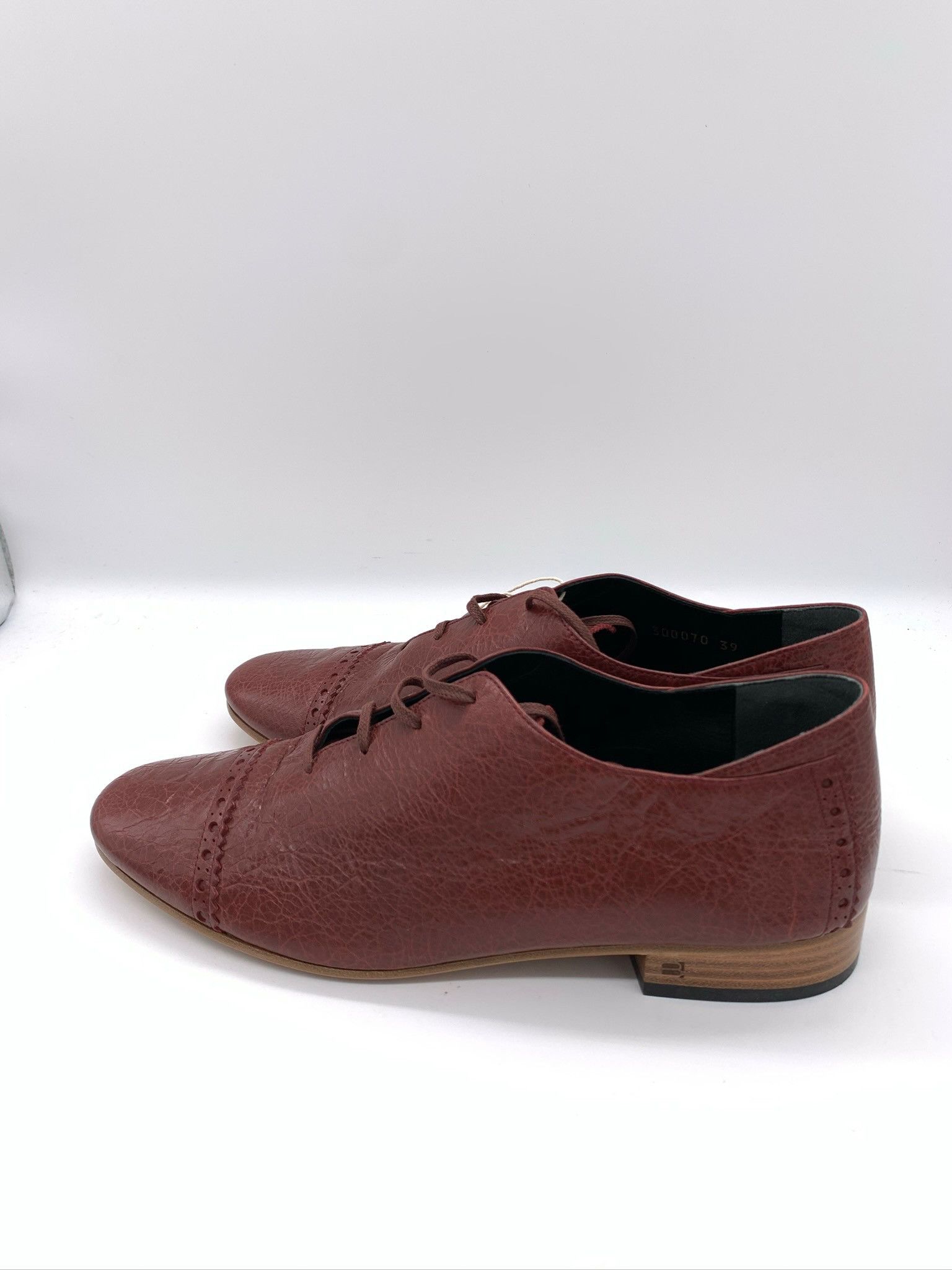 Balenciaga 🔥75% OFF🔥 [SALE] Balenciaga Burgundy Casual Leather Shoes Size US 5.5 / EU 38 - 3 Thumbnail