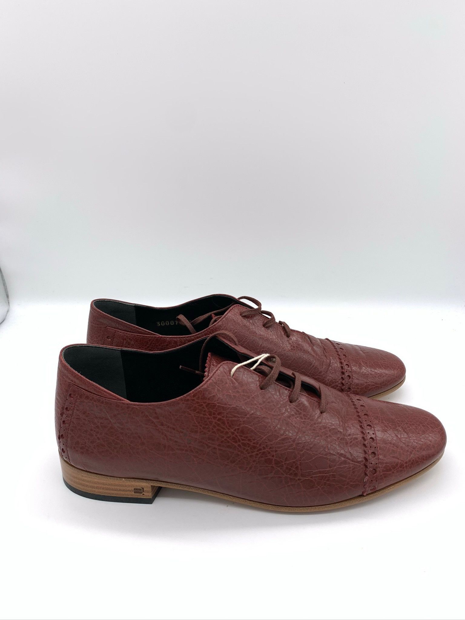 🔥75% OFF🔥 [SALE] Balenciaga Burgundy Casual Leather Shoes