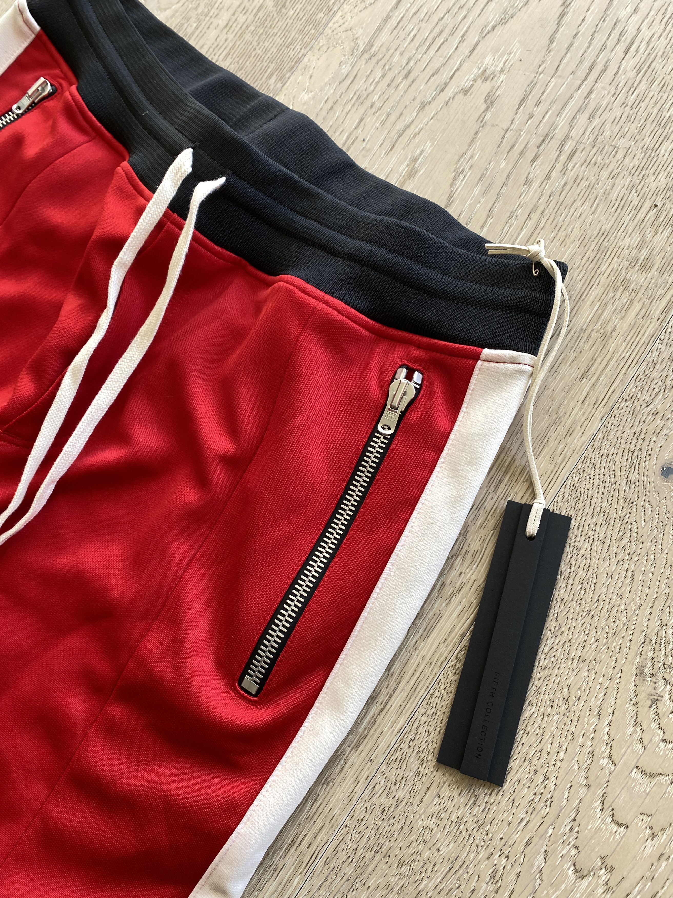 Fear of God FEAR OF GOD Track Pants Stripe Sweat Motocross Red large FOG Size US 33 - 2 Thumbnail