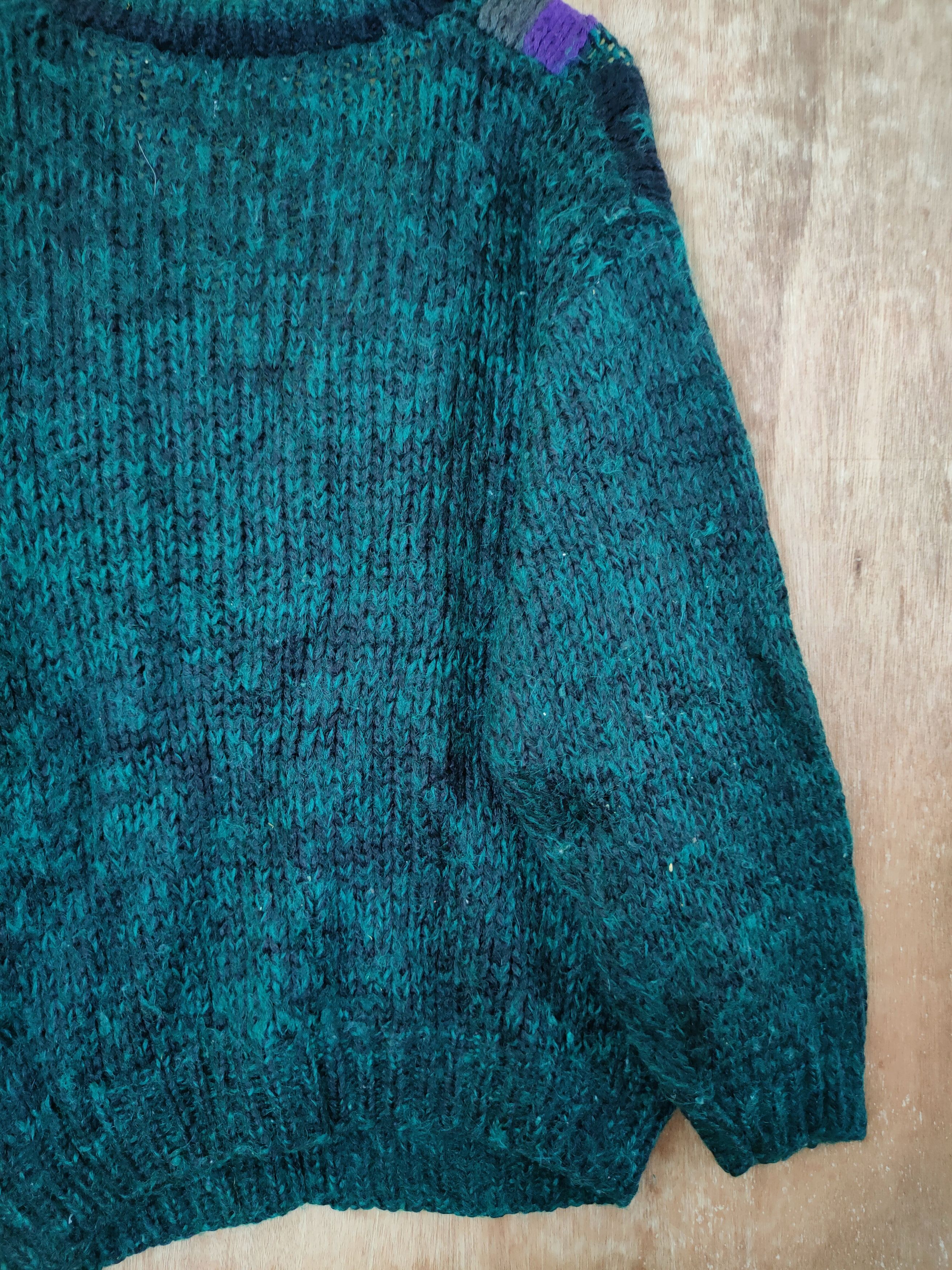 Aran Isles Knitwear DL Lamatta handknit mohair vtg aran isle knitwear #46-436 Size US M / EU 48-50 / 2 - 9 Thumbnail