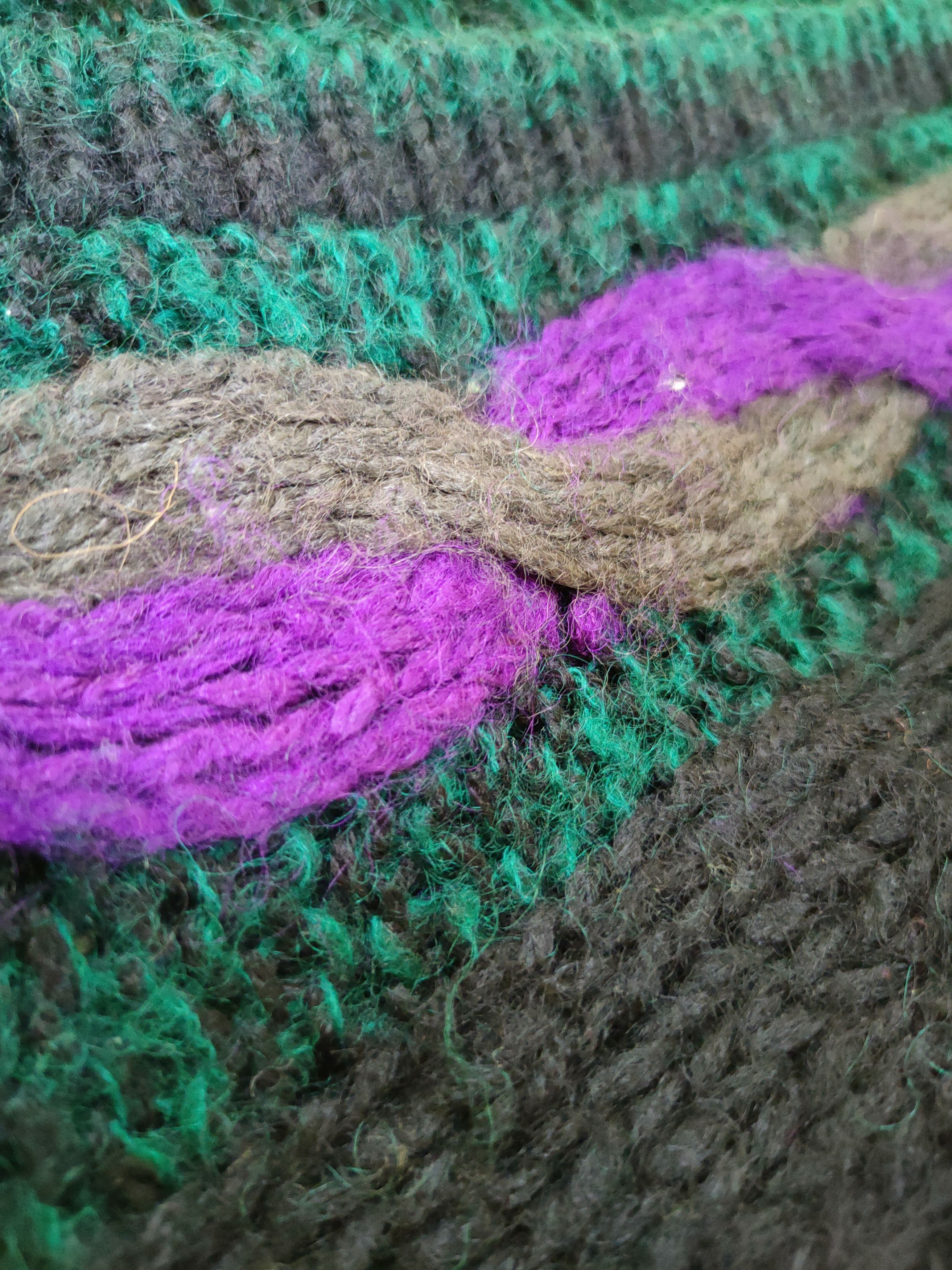 Aran Isles Knitwear DL Lamatta handknit mohair vtg aran isle knitwear #46-436 Size US M / EU 48-50 / 2 - 5 Thumbnail