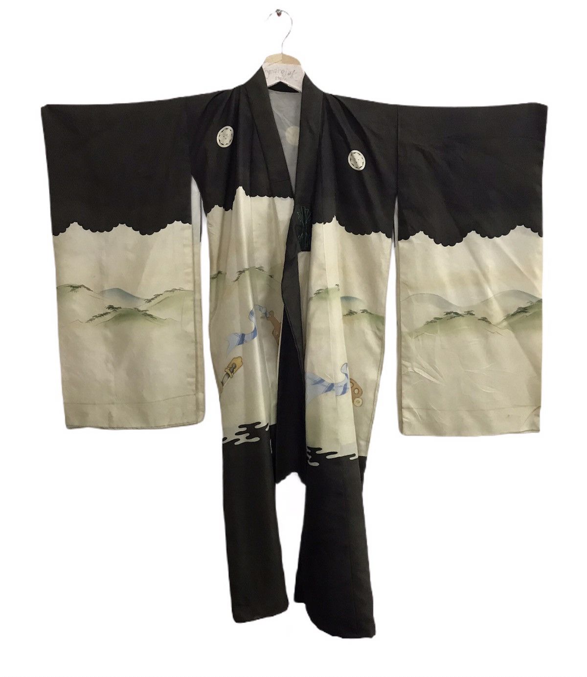 Edition Japan Kimono Noragi Haori Jinbei Motifs Tale Of Genji Kid/Youth Size XS / US 0-2 / IT 36-38 - 2 Thumbnail