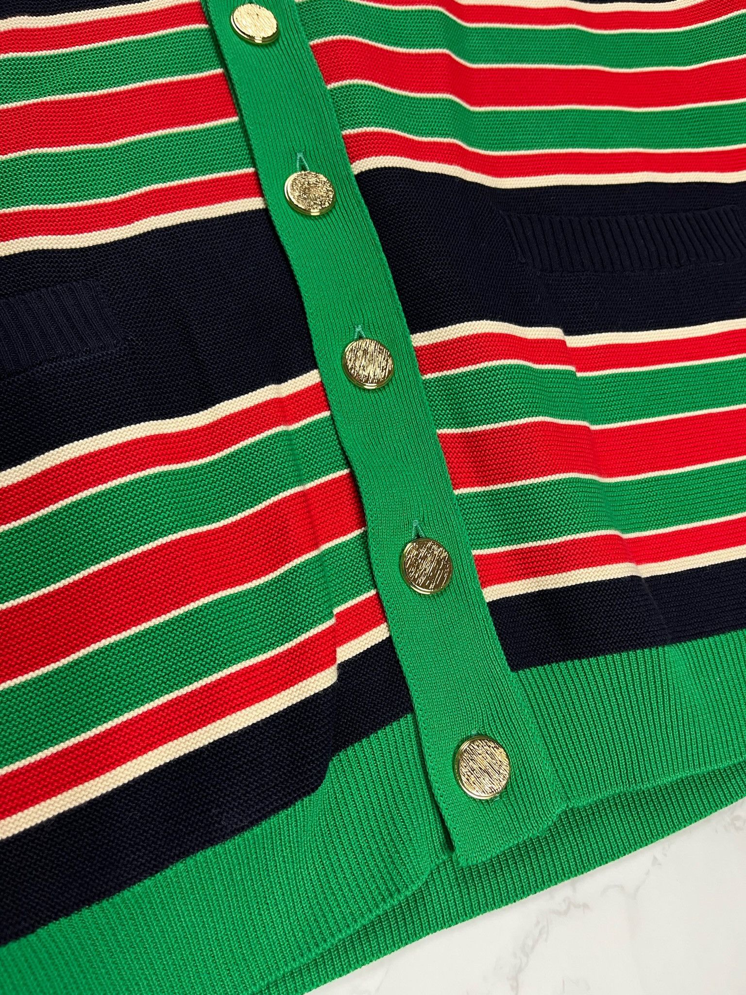 Gucci 🔥75% OFF🔥 [SALE] Gucci Striped Cotton Multicolor Cardigan Size US S / EU 44-46 / 1 - 7 Thumbnail