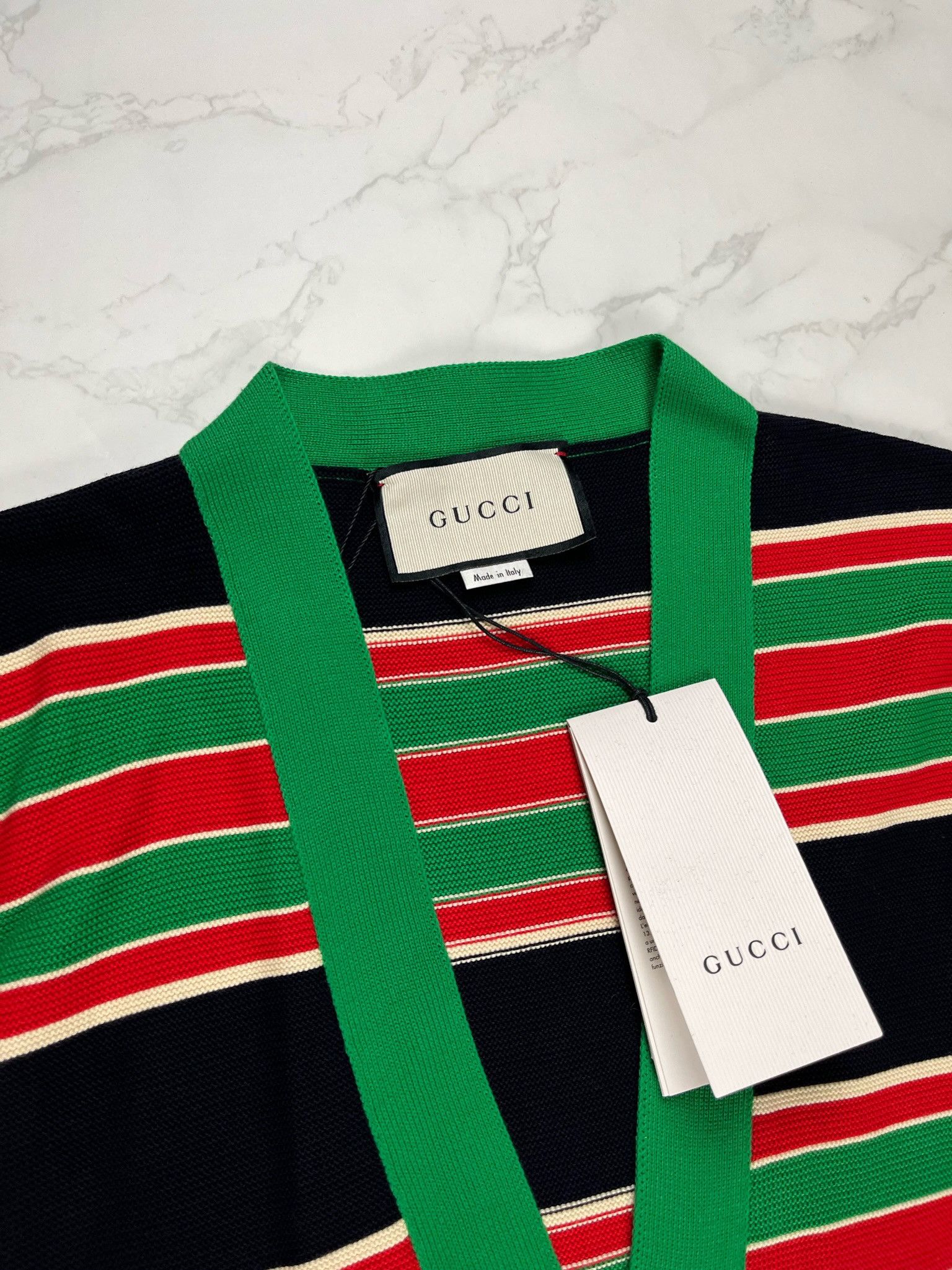 Gucci 🔥75% OFF🔥 [SALE] Gucci Striped Cotton Multicolor Cardigan Size US S / EU 44-46 / 1 - 8 Thumbnail