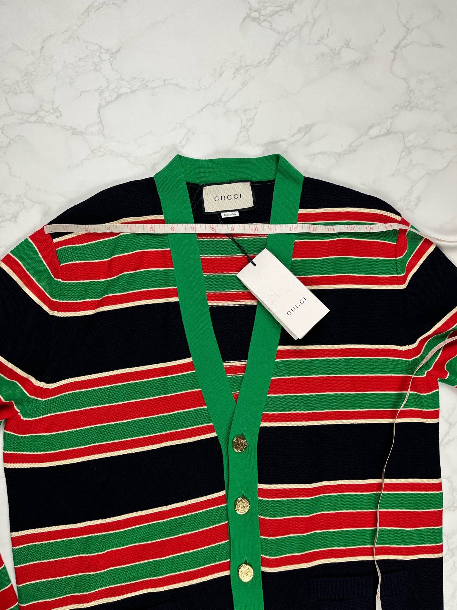 Gucci 🔥75% OFF🔥 [SALE] Gucci Striped Cotton Multicolor Cardigan Size US S / EU 44-46 / 1 - 4 Thumbnail