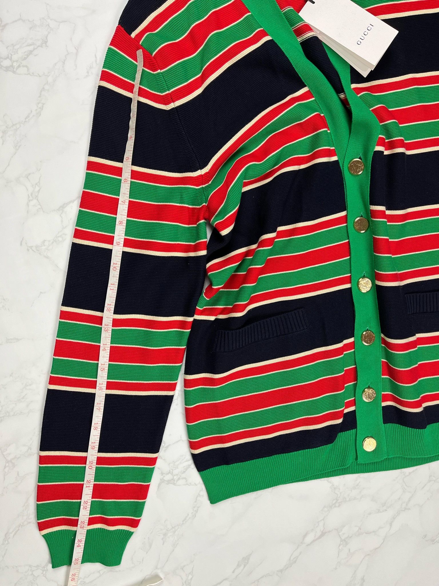 Gucci 🔥75% OFF🔥 [SALE] Gucci Striped Cotton Multicolor Cardigan Size US S / EU 44-46 / 1 - 5 Thumbnail