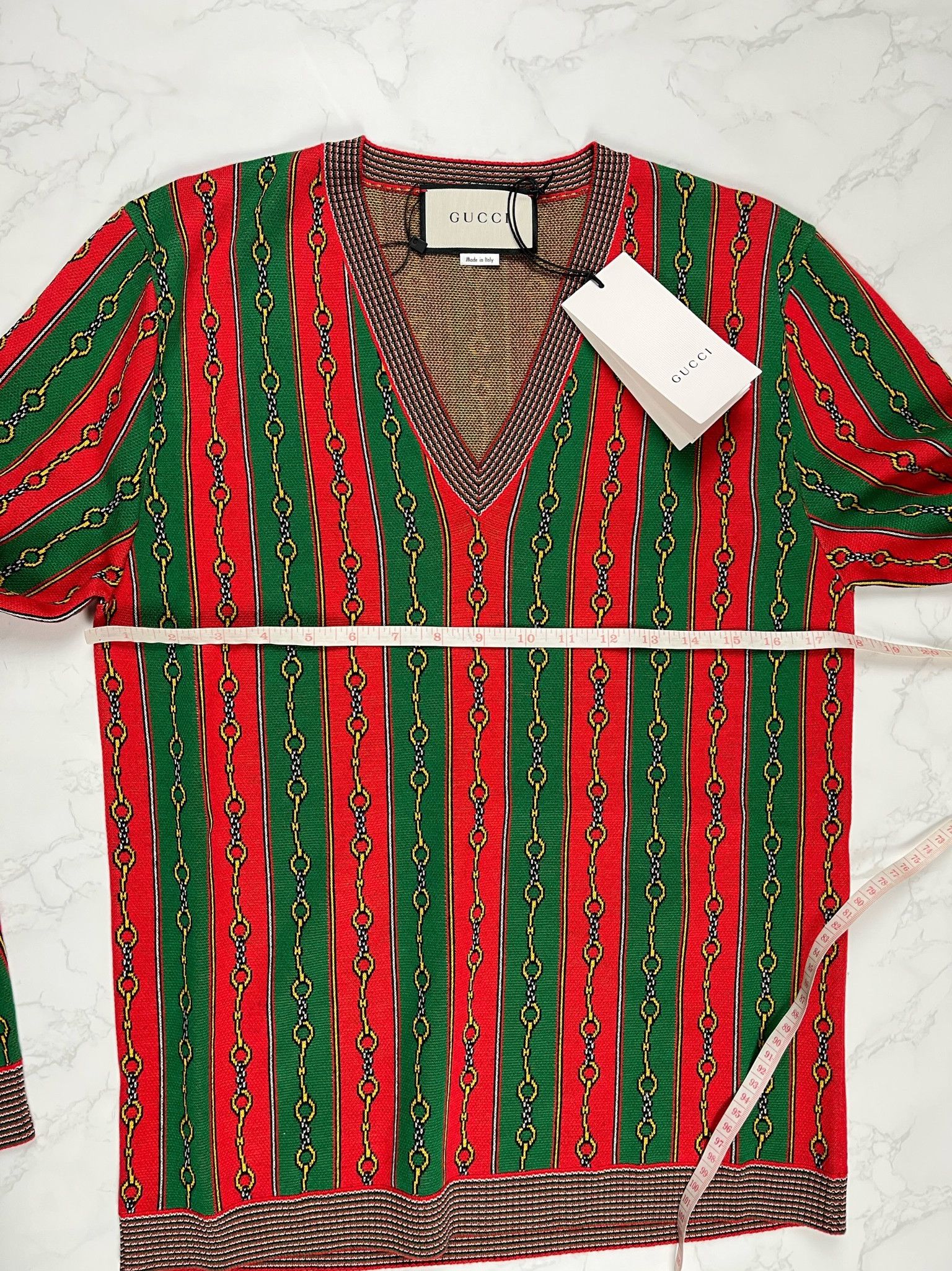 Gucci 🔥70% OFF🔥 [SALE] Gucci V-Neck Cashmere Blend Multi Sweater Size US XS / EU 42 / 0 - 5 Thumbnail