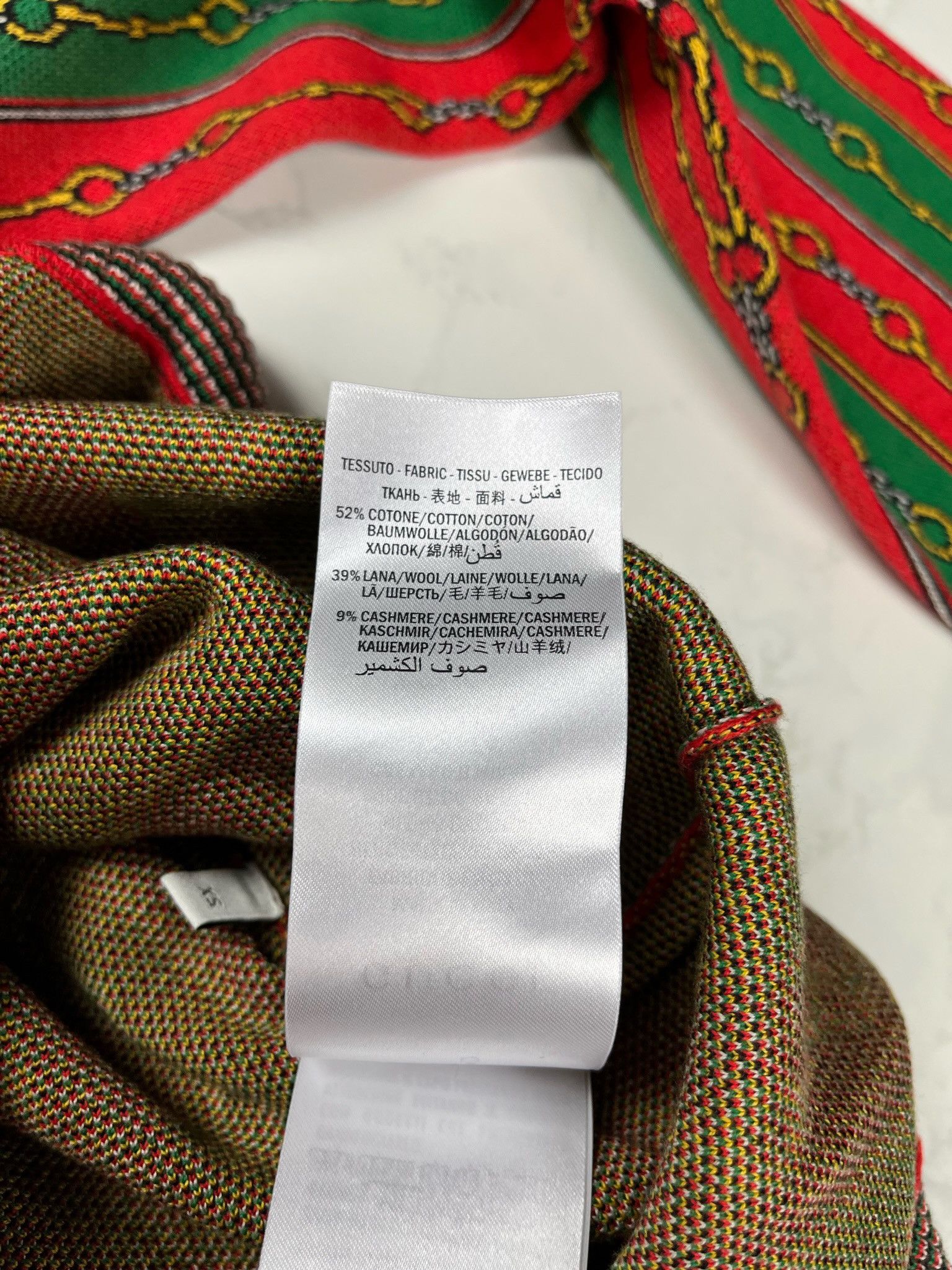 Gucci 🔥70% OFF🔥 [SALE] Gucci V-Neck Cashmere Blend Multi Sweater Size US XS / EU 42 / 0 - 14 Thumbnail