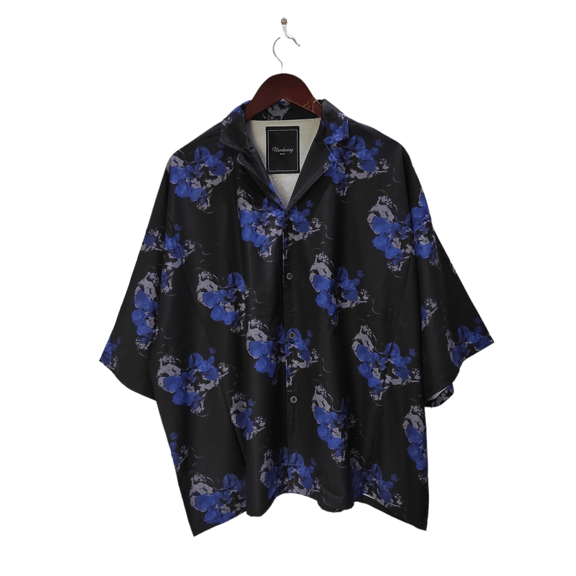 Unrelaxing Design Open Collar shirt big size