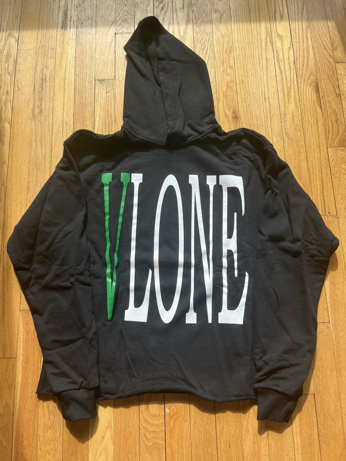 image of Vlone Green Staple Oversized Hoodie Black Size Small, Men's