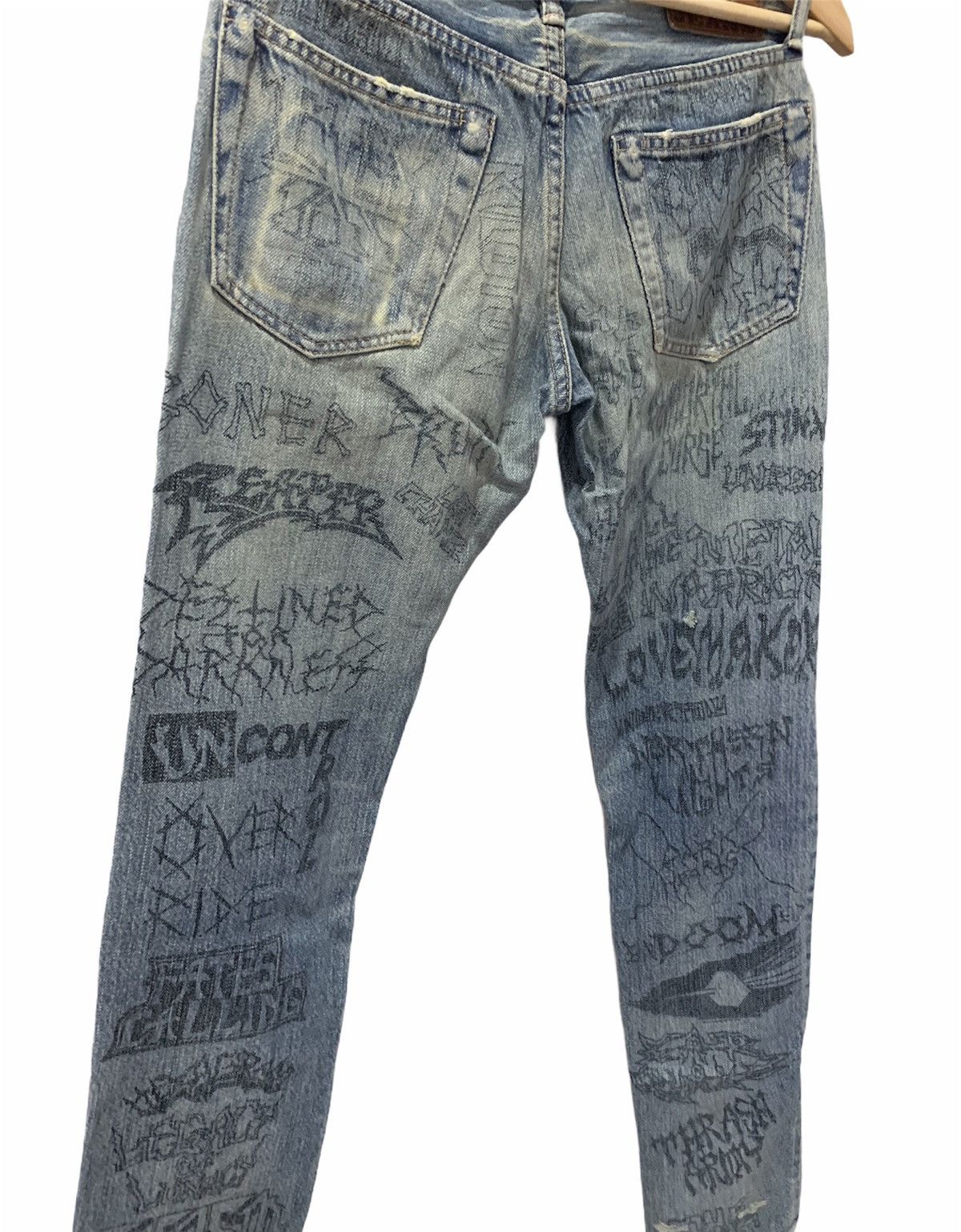 Hysteric Glamour 🔥Rare Full Printed Hysteric Distressed Denim Size US 29 - 10 Thumbnail