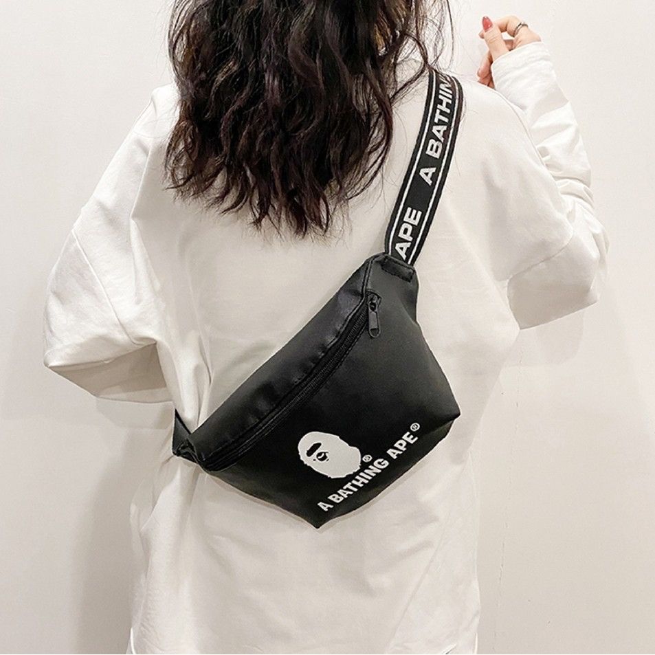 Bape 🇯🇵 Bape Shoulder Bag Cross Body Logo A Bathing Ape Size ONE SIZE - 3 Thumbnail