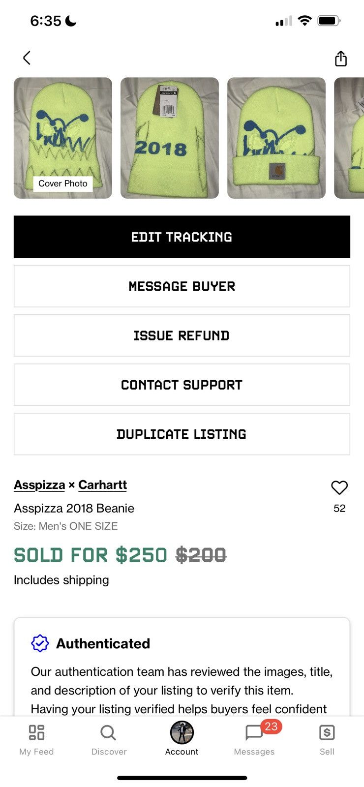 Asspizza Asspizza Beanie/Face Mask 2018 from NYC Size ONE SIZE - 8 Thumbnail