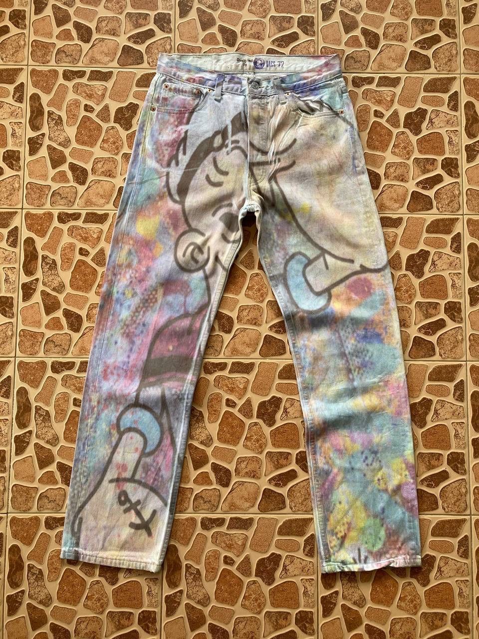 Cartoon Network × Levi's × Vintage Levis Custome Popeye Cartoon Denim Pant Size US 30 / EU 46 - 1 Thumbnail