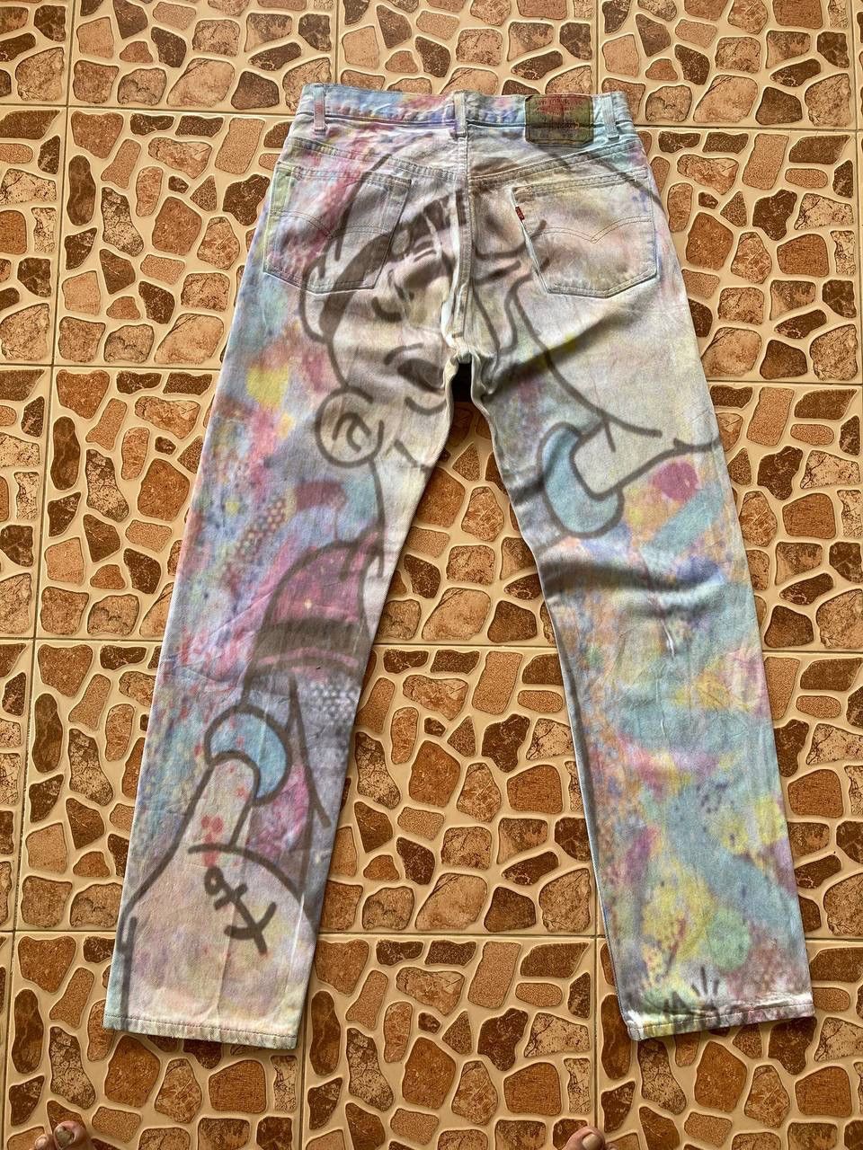 Cartoon Network × Levi's × Vintage Levis Custome Popeye Cartoon Denim Pant Size US 30 / EU 46 - 2 Thumbnail