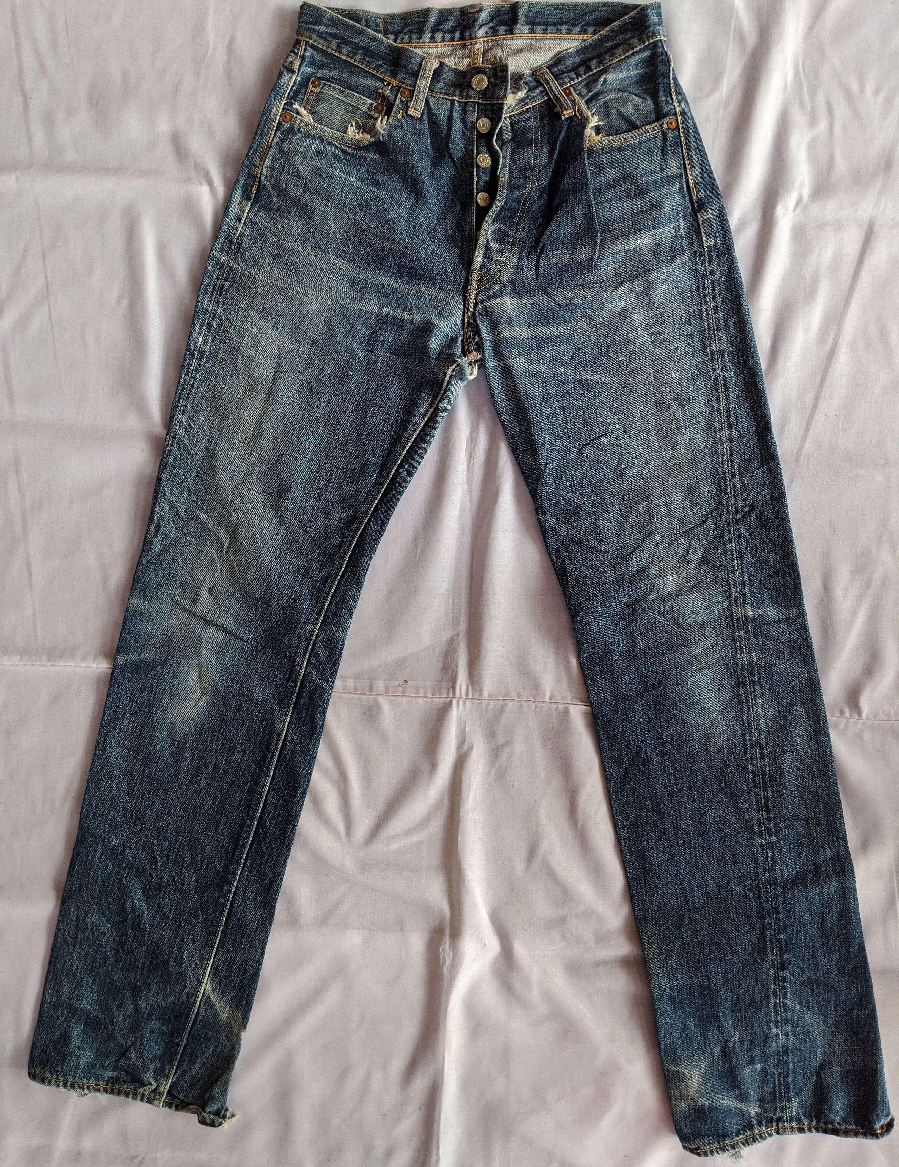 Denime Japanese brand DENIME distressed jeans selvedge Size US 30 / EU 46 - 2 Thumbnail