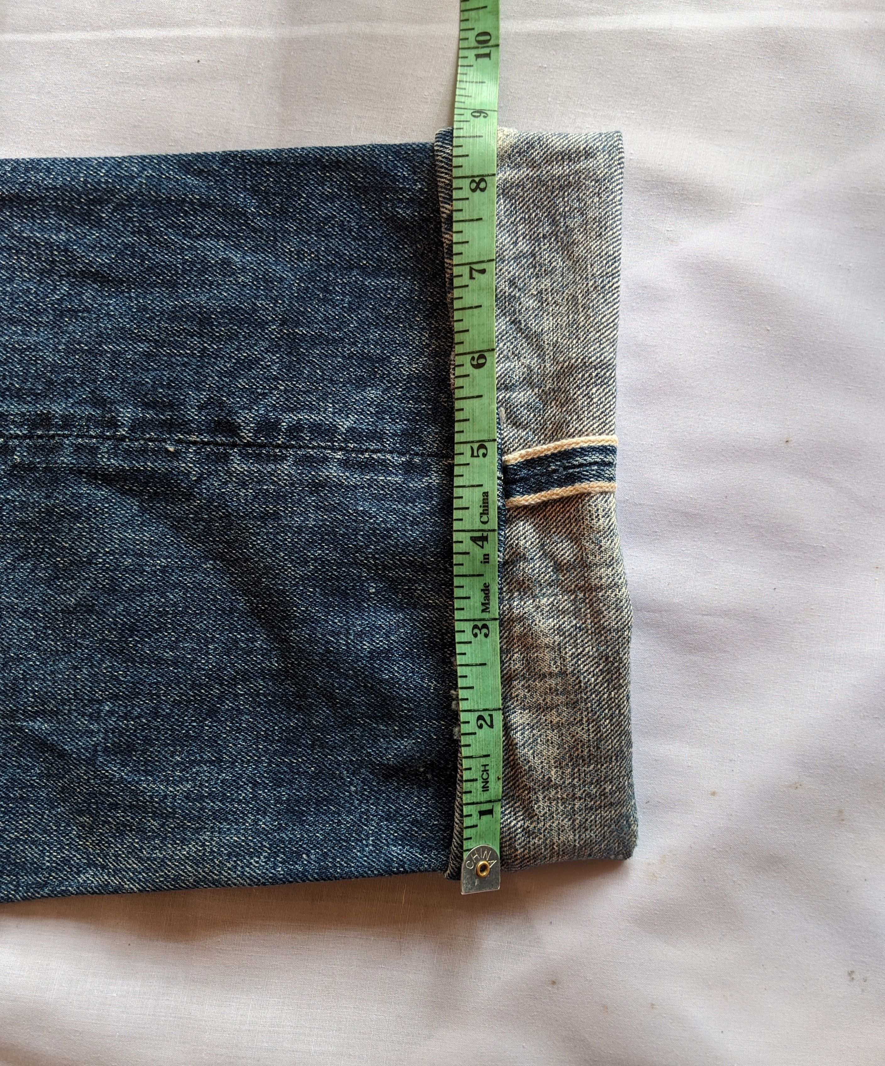 Denime Japanese brand DENIME distressed jeans selvedge Size US 30 / EU 46 - 10 Thumbnail