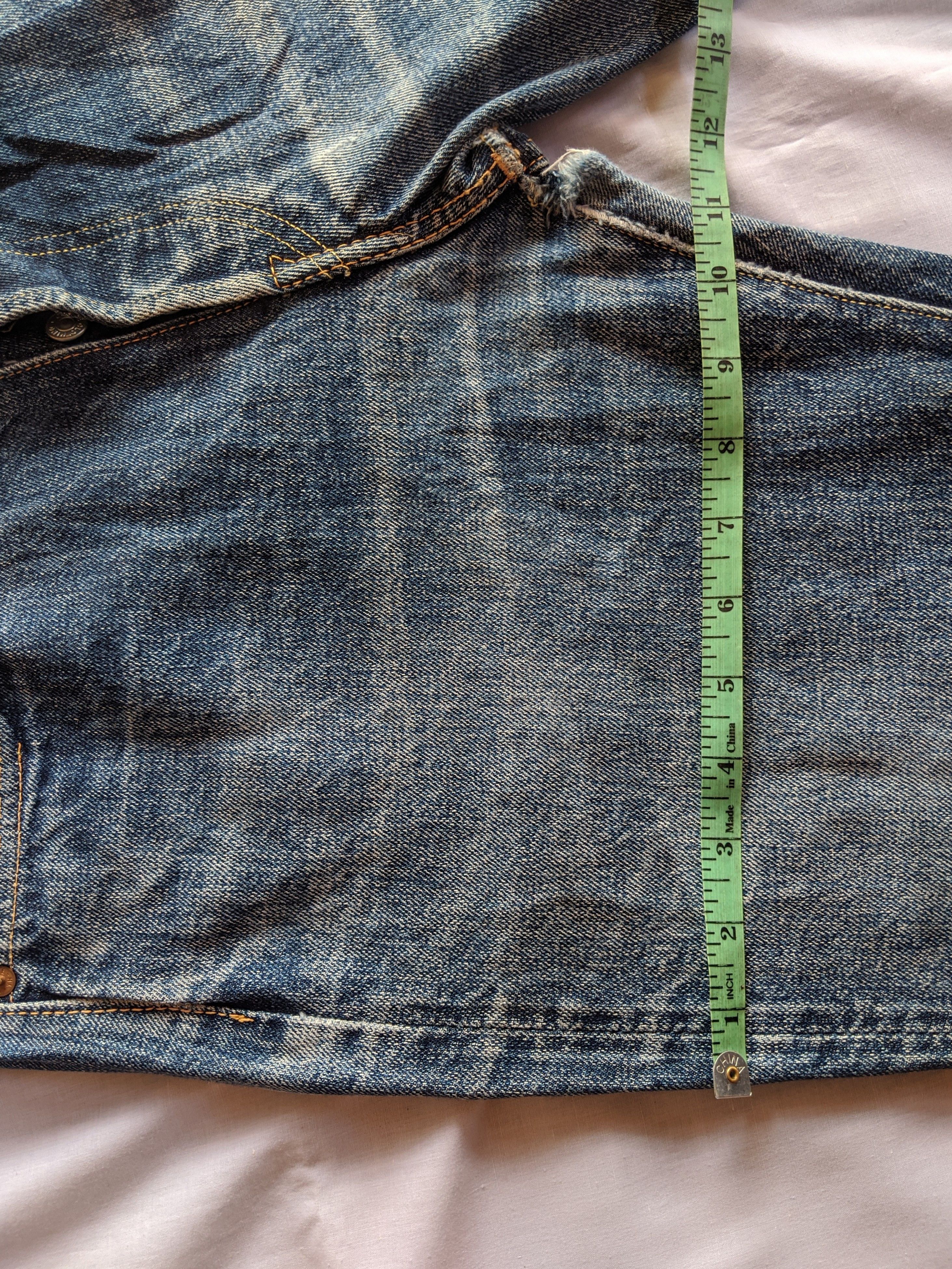 Denime Japanese brand DENIME distressed jeans selvedge Size US 30 / EU 46 - 8 Thumbnail