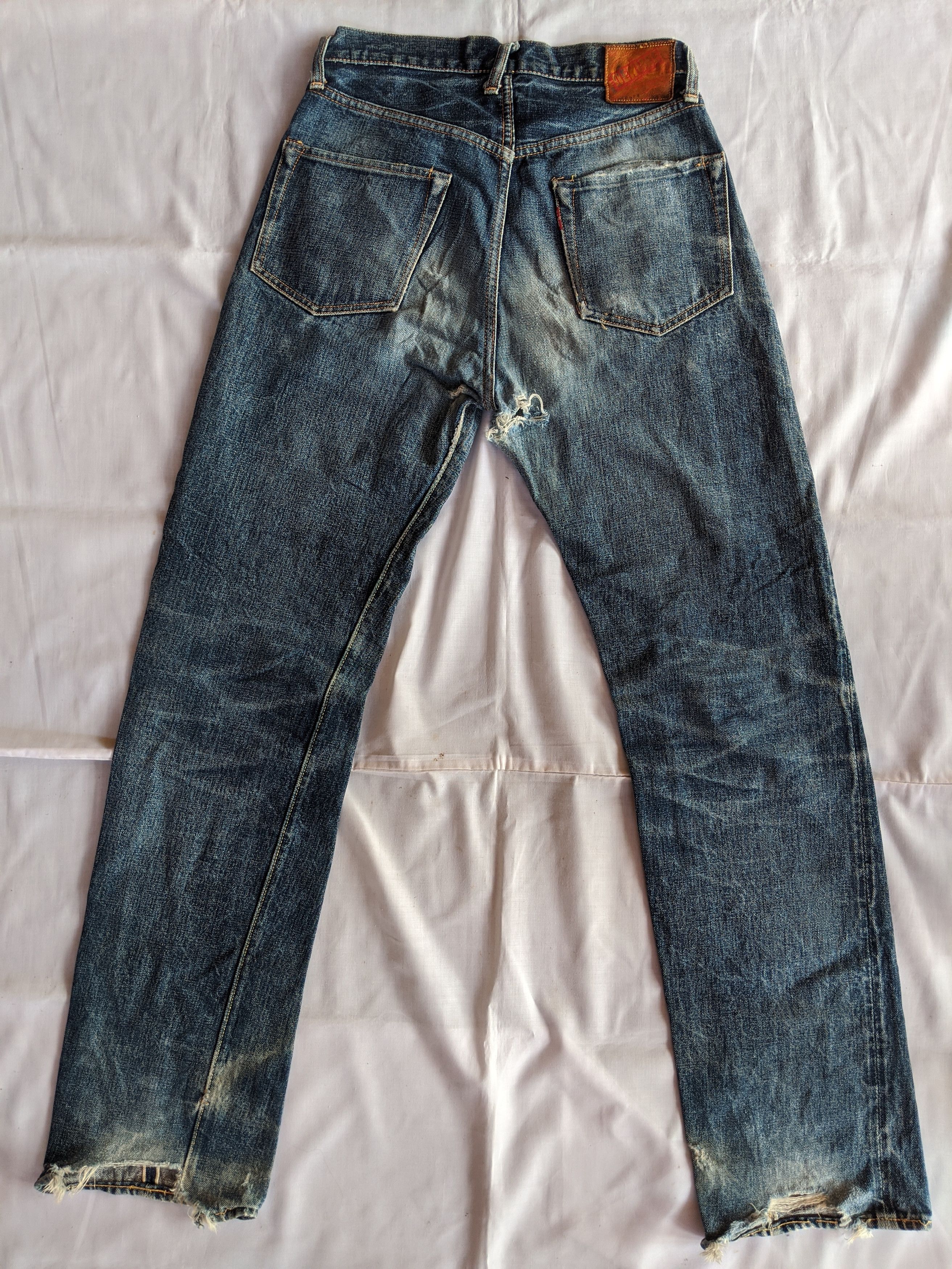 Denime Japanese brand DENIME distressed jeans selvedge Size US 30 / EU 46 - 3 Thumbnail