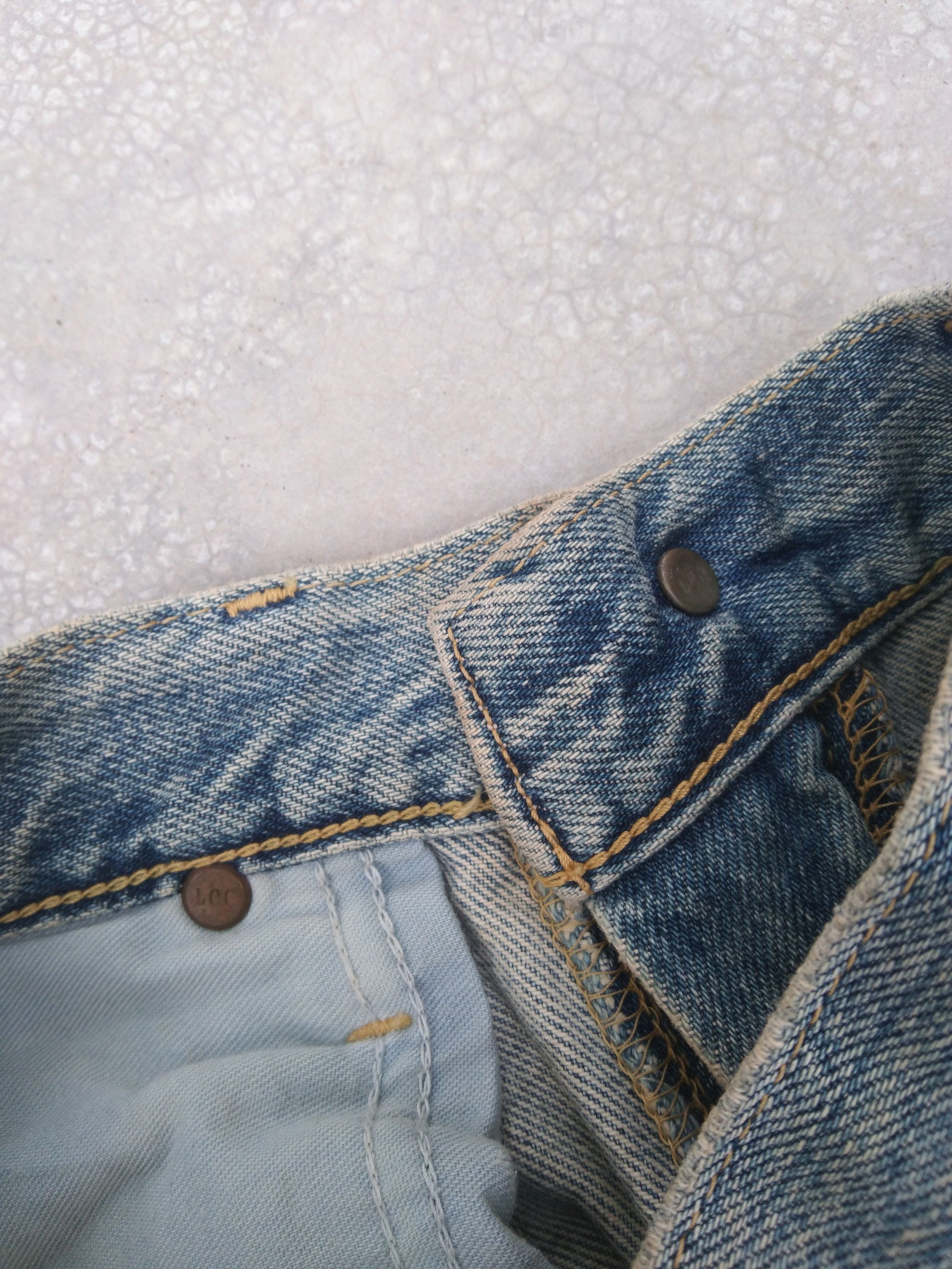 Edwin × Japanese Brand × Vintage Vintage Lee x Edwin Rusty Wash Straight Leg Distressed Jeans Size US 31 - 7 Thumbnail